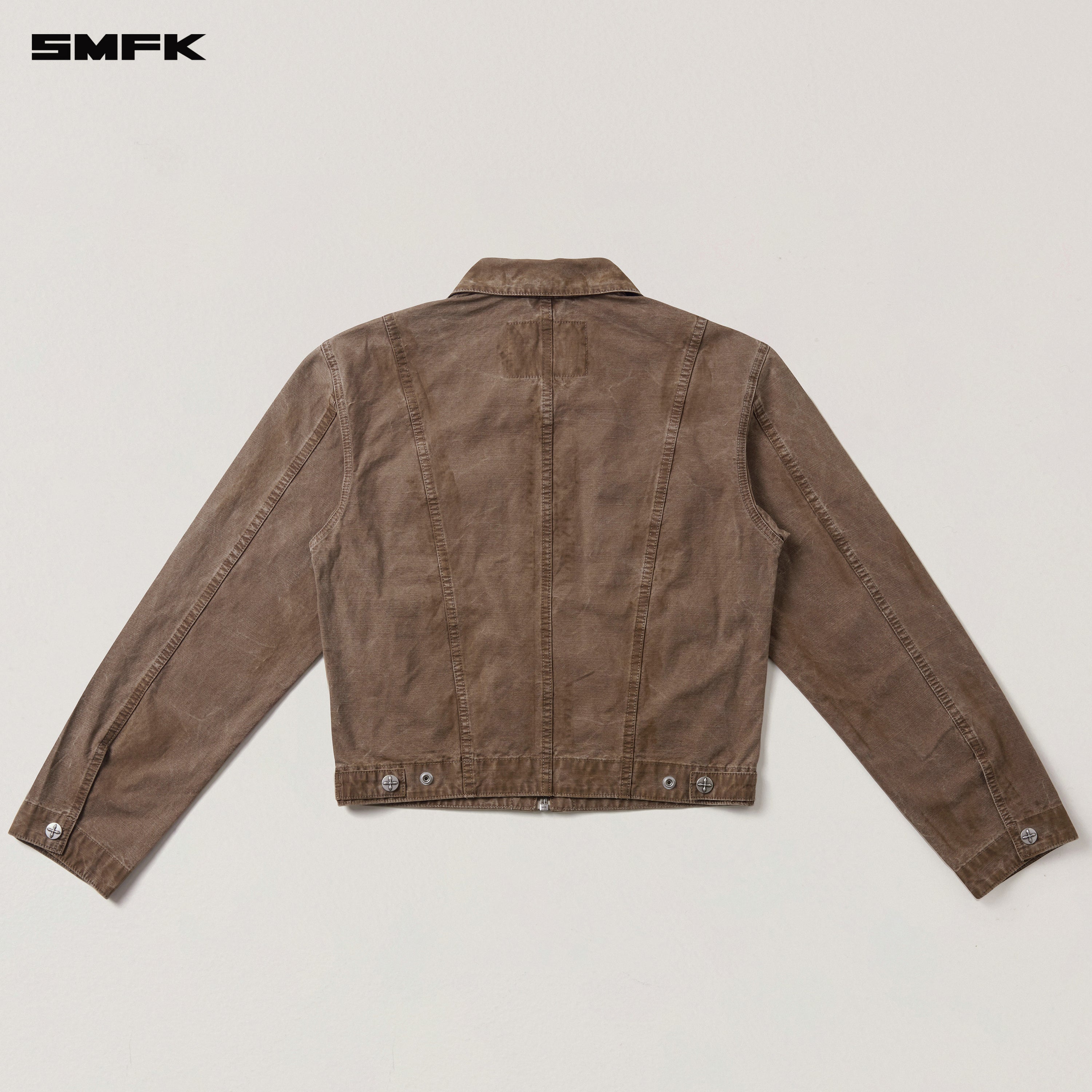 RAGE-WILD ORIGIN HANDCRAFT ENGINEER JACKET/GARMENT DYED SHADOW BROWN