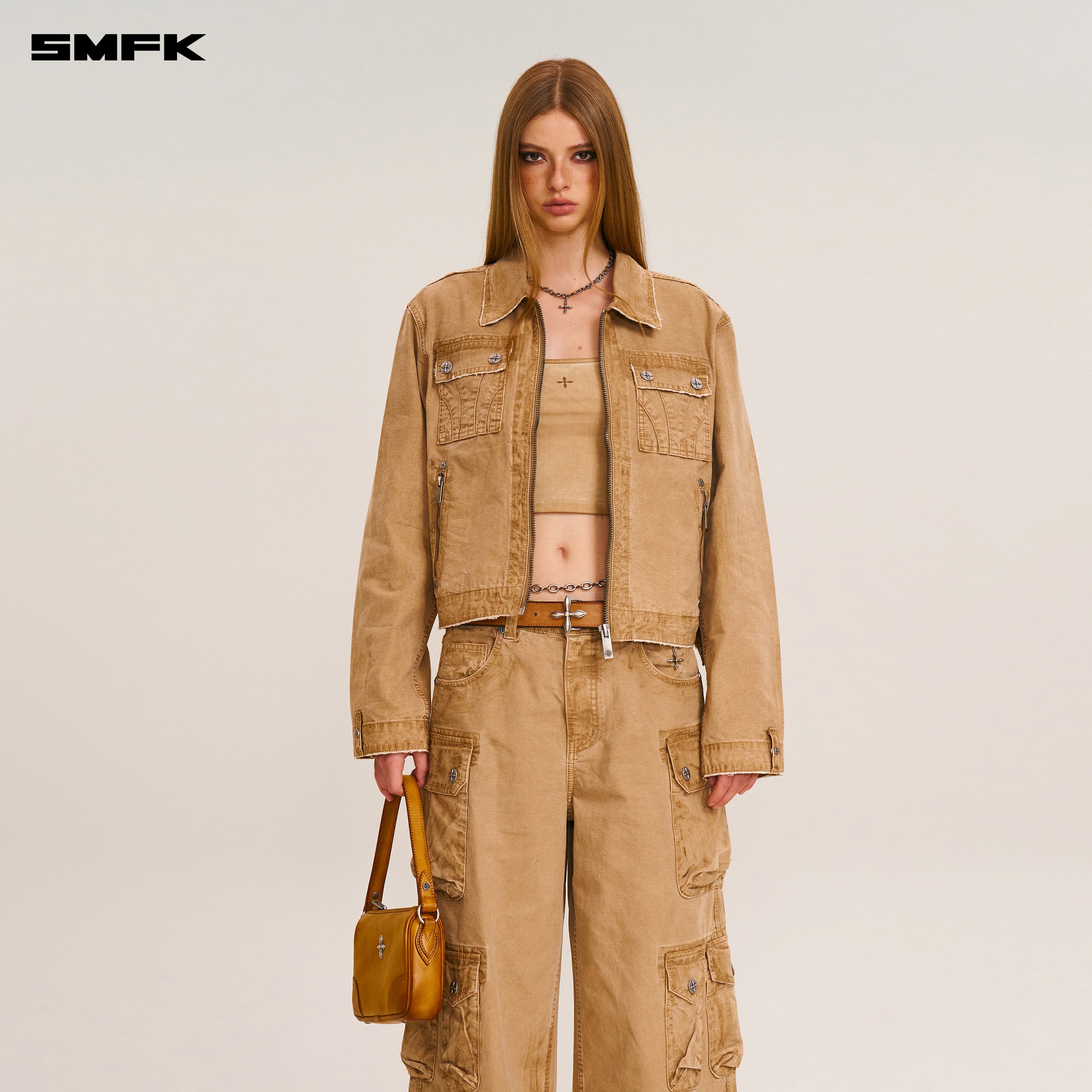 와일드 오리진스 핸드다이드 엔지니어 재킷/가먼트다이드 사막