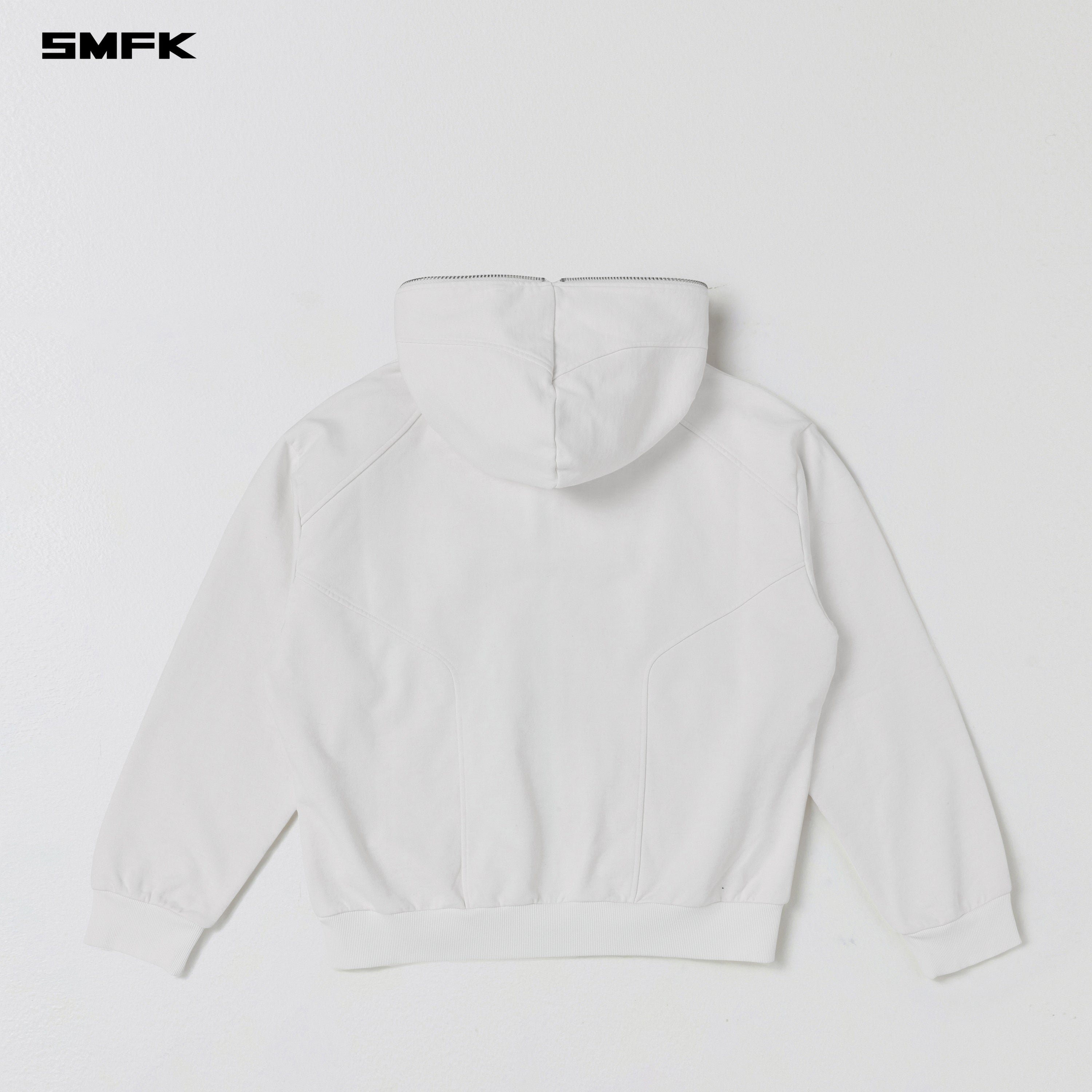 PERMANENT MUSE LOOSE ZIP HOODIE/COTTON WOOL CLOUD WHITE