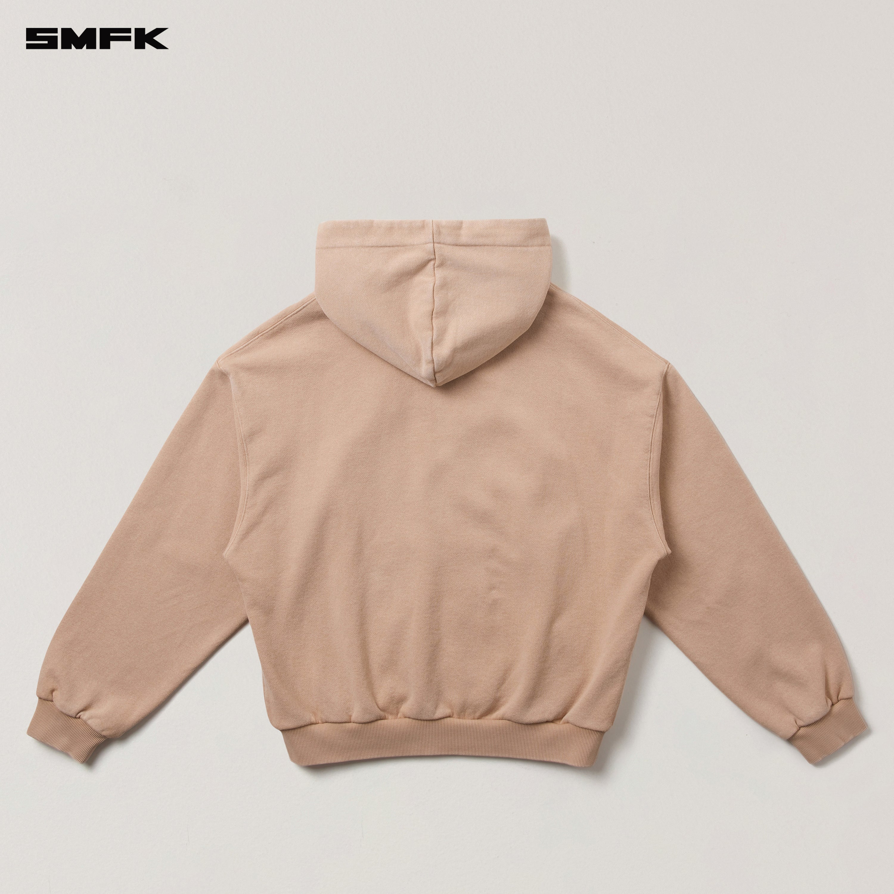 クロススタチューワイドジップパーカーデザート