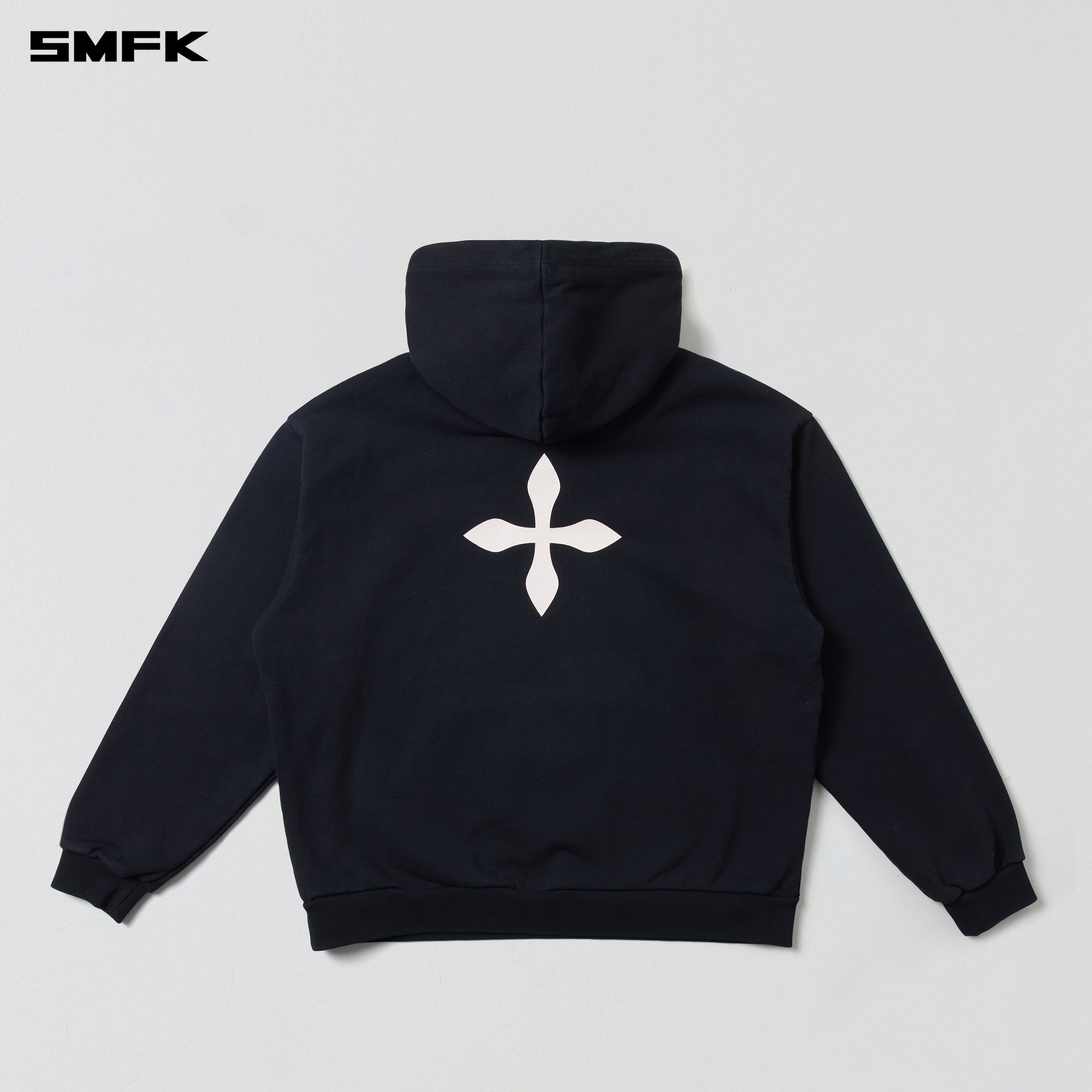 COMPASS MODE LOOSE HOODIE WILD BLACK