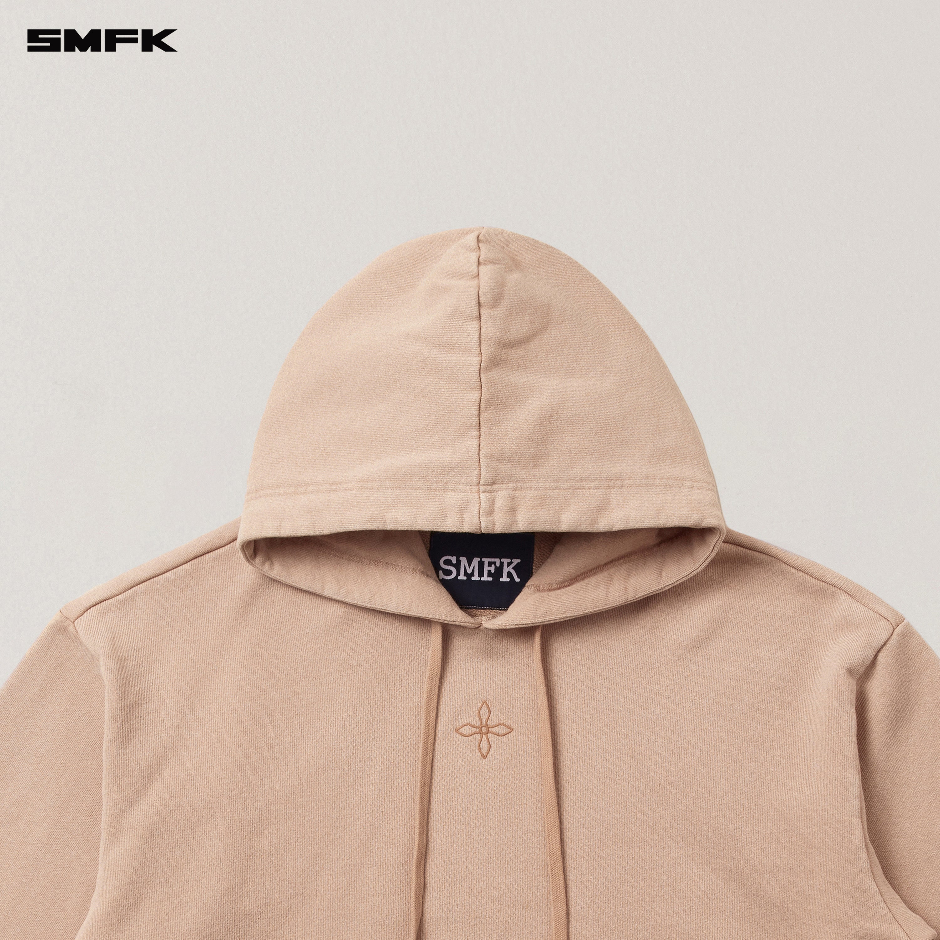 COMPASS MODE LOOSE HOODIE SAND