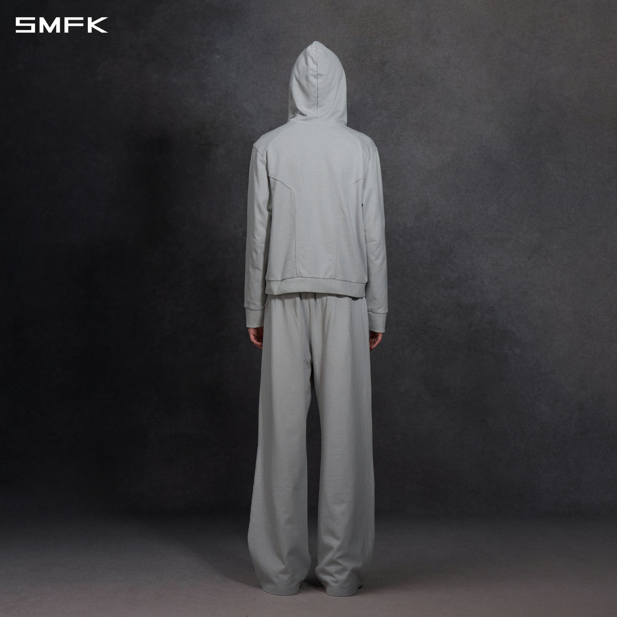 PERMANENT MODE LOOSE SPORTS HOODIE/COTTON/U GLACIER GREY