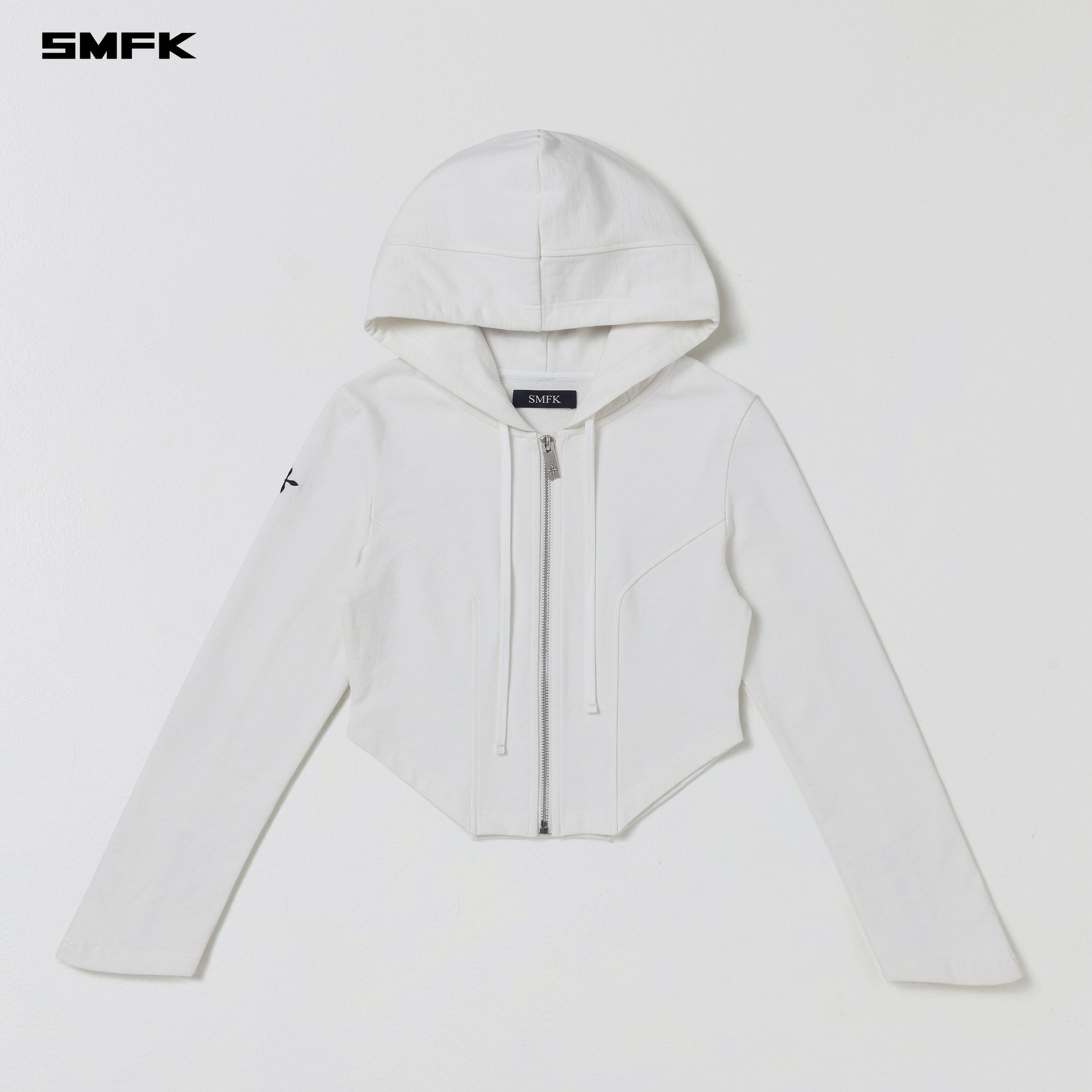 PERMANENT PRISM SLIM HOODIE/COTTON WOOL SILK CLOUD WHITE