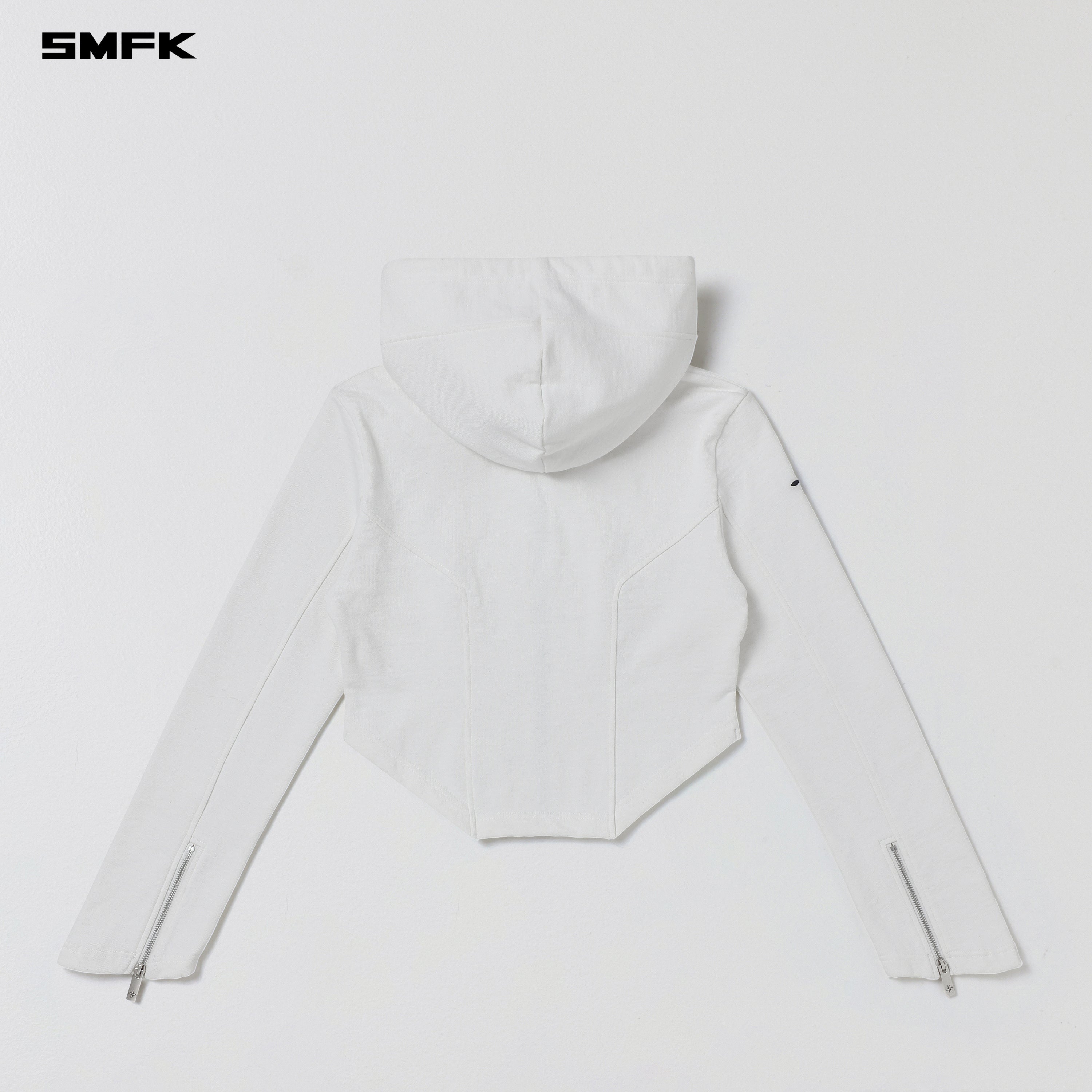 PERMANENT PRISM SLIM HOODIE/COTTON WOOL SILK CLOUD WHITE