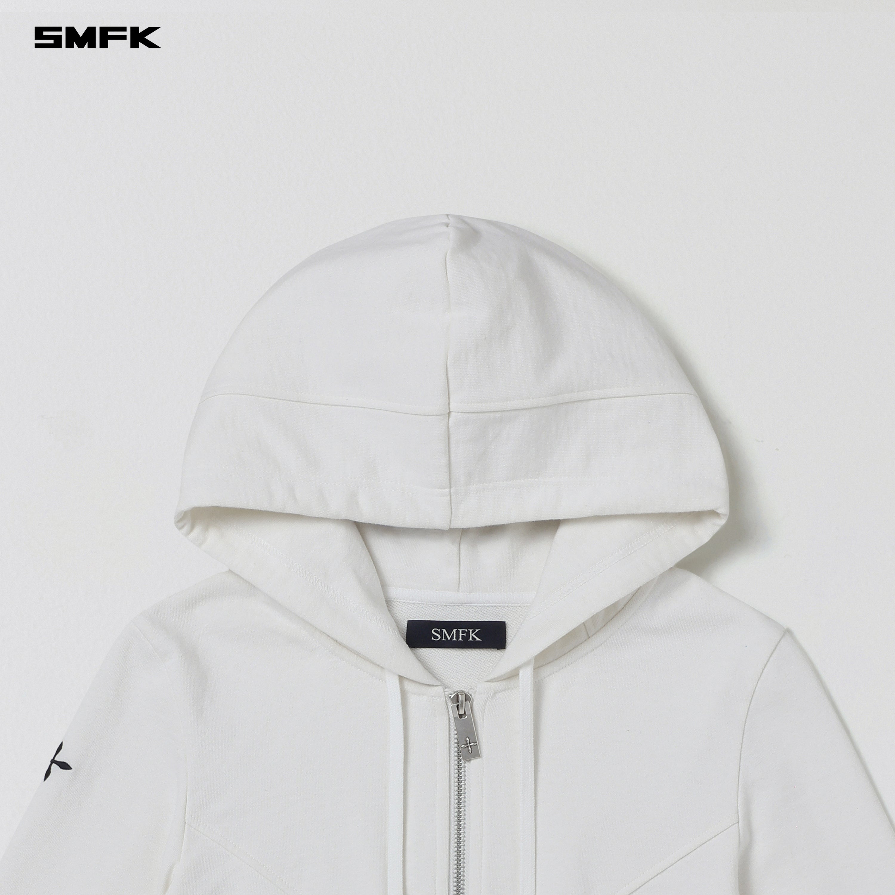 PERMANENT PRISM SLIM HOODIE/COTTON WOOL SILK CLOUD WHITE