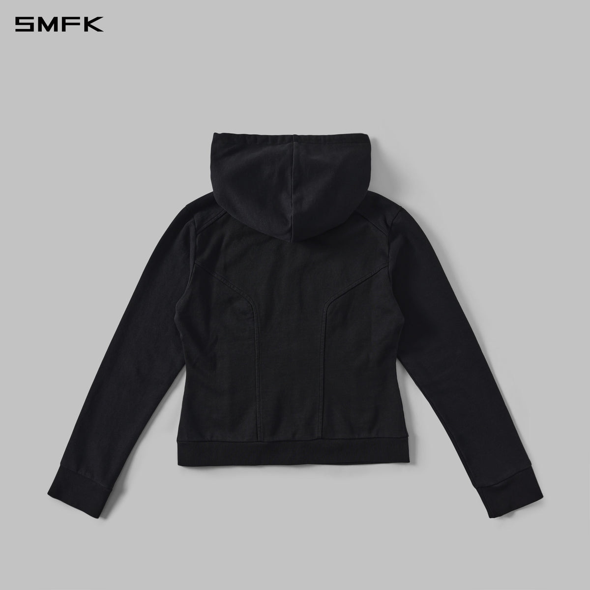PERMANENT MODE SLIM SPORTS HOODIE/COTTON  WILD BLACK