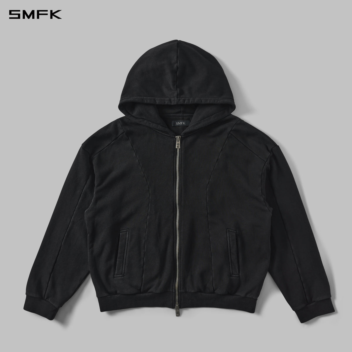 MYTH AEOLUS EVOLVE MASSIVE HOOD JACKET /COLD DYE/U COLD DYE BLACK