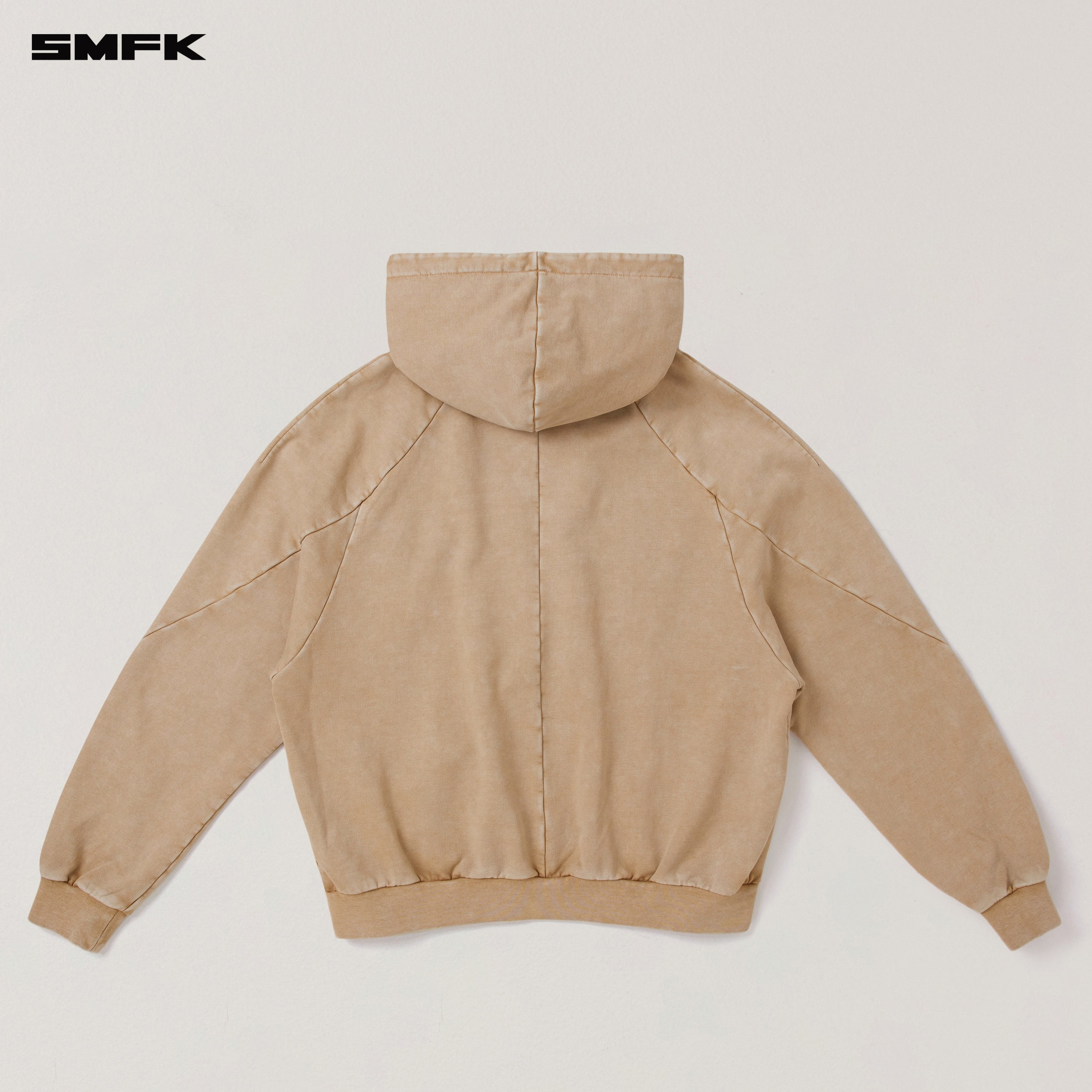 VINTAGE-SAVAGE LOOSE SPORTS ZIP HOODIE/FADE DYE FADING DESERT