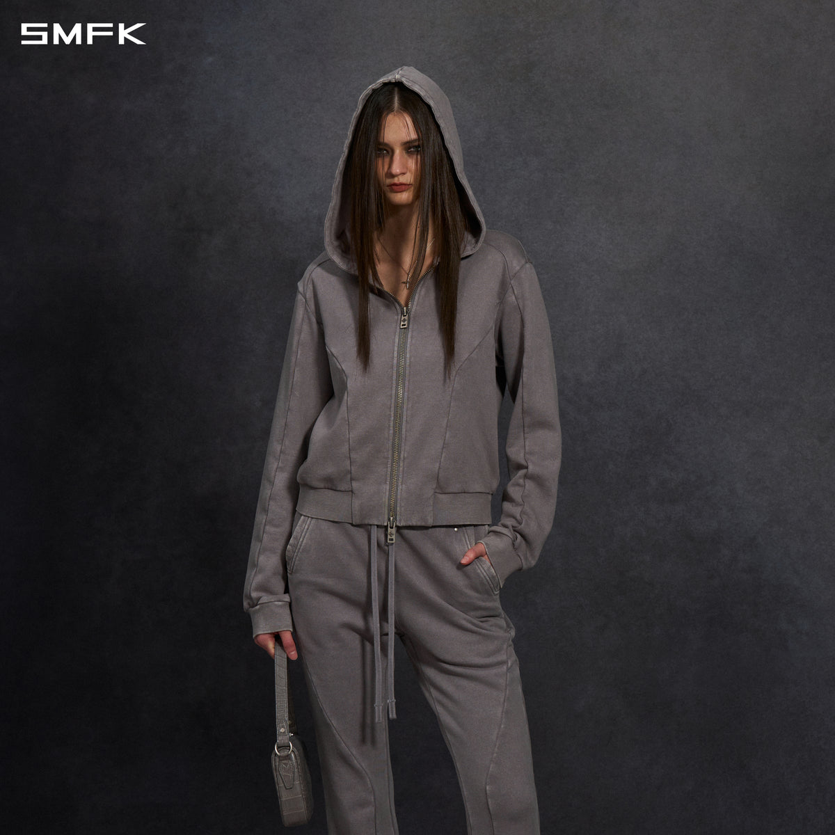 MYTH AEOLUS EVOLVE HOOD JACKET /COLD DYE/U COLD DYE GREY
