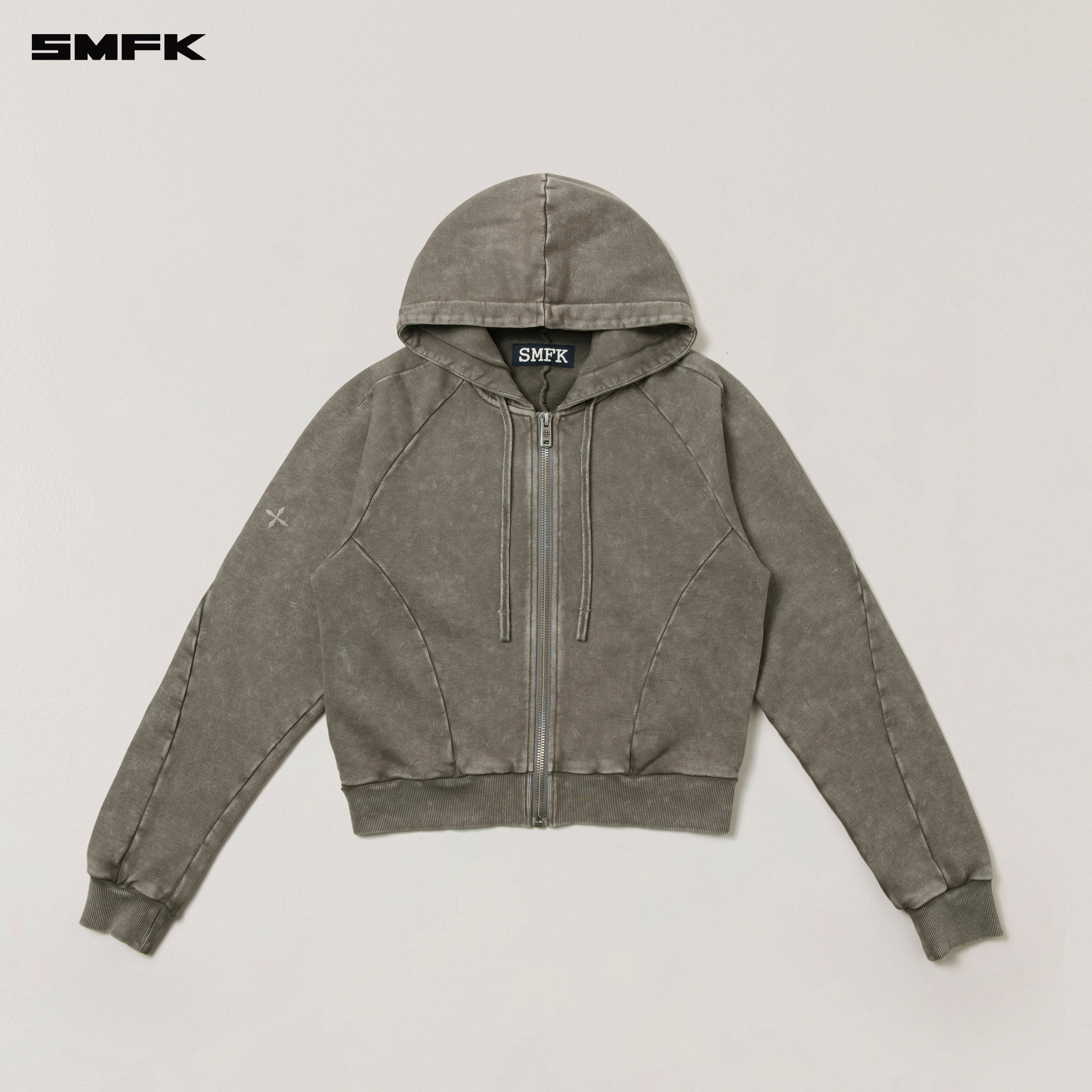VINTAGE-SAVAGE SPORTS HOODIE/FADE DYE VANISH BROWN