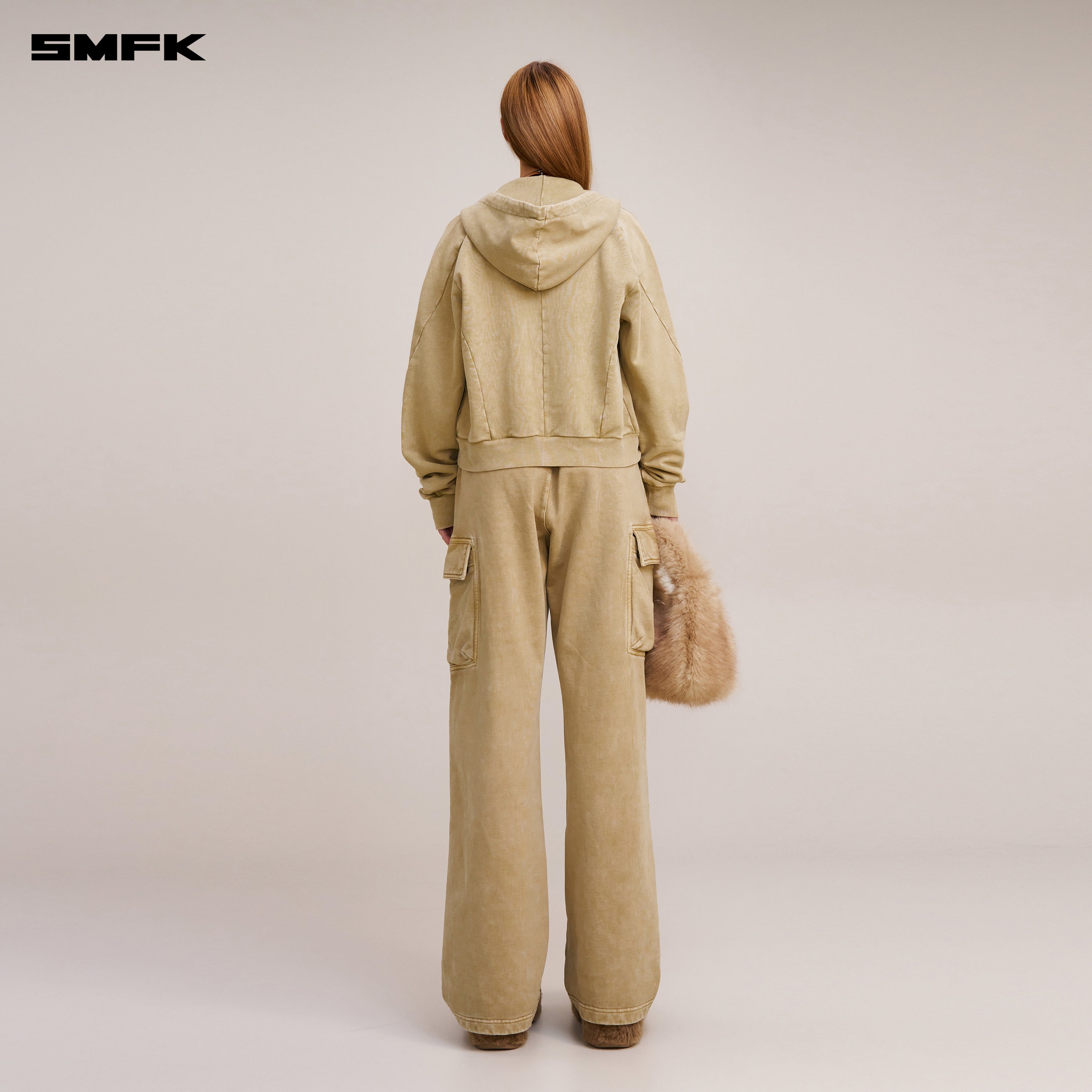 VINTAGE-SAVAGE SPORTS HOODIE/FADE DYE VANISH SAND