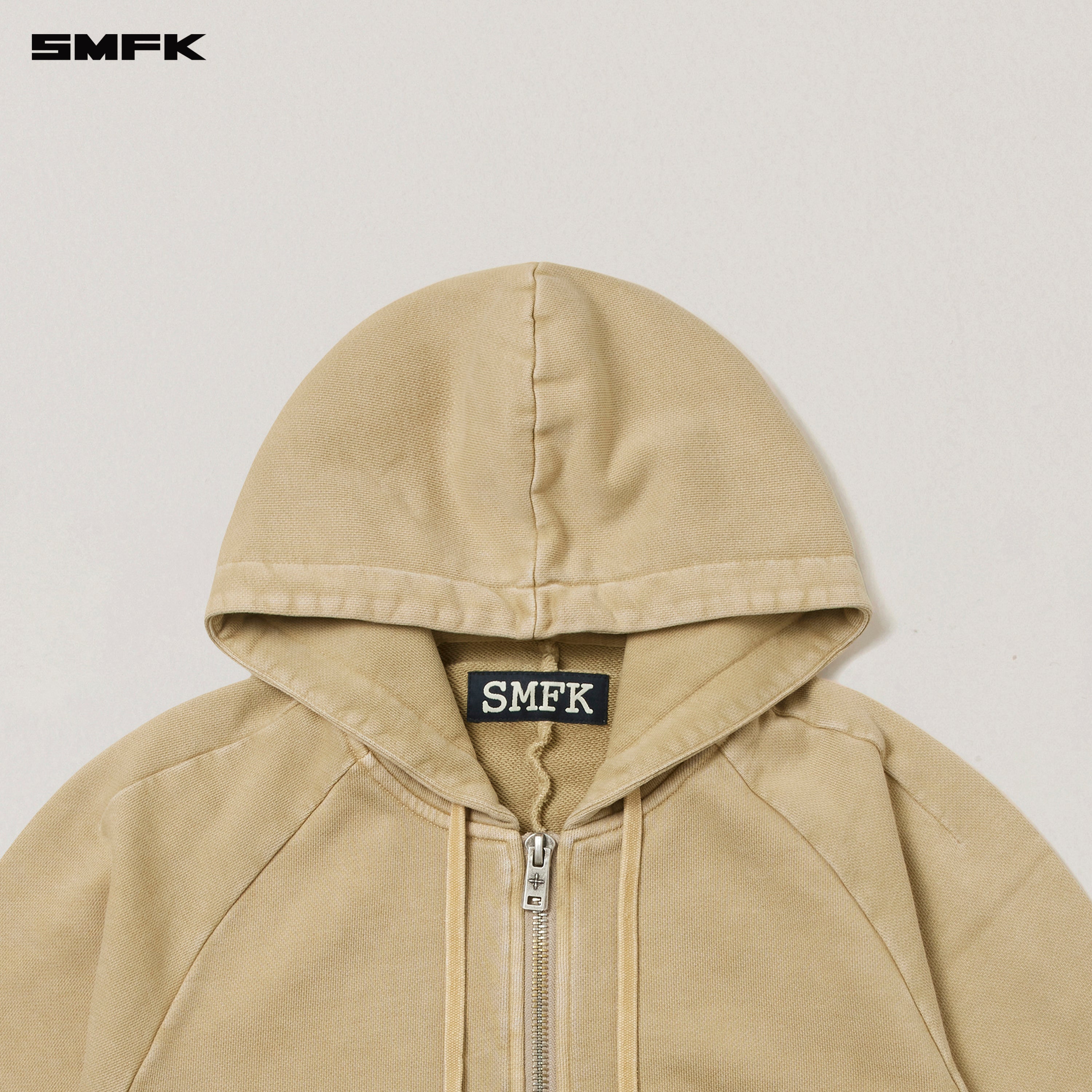 VINTAGE-SAVAGE SPORTS HOODIE/FADE DYE VANISH SAND