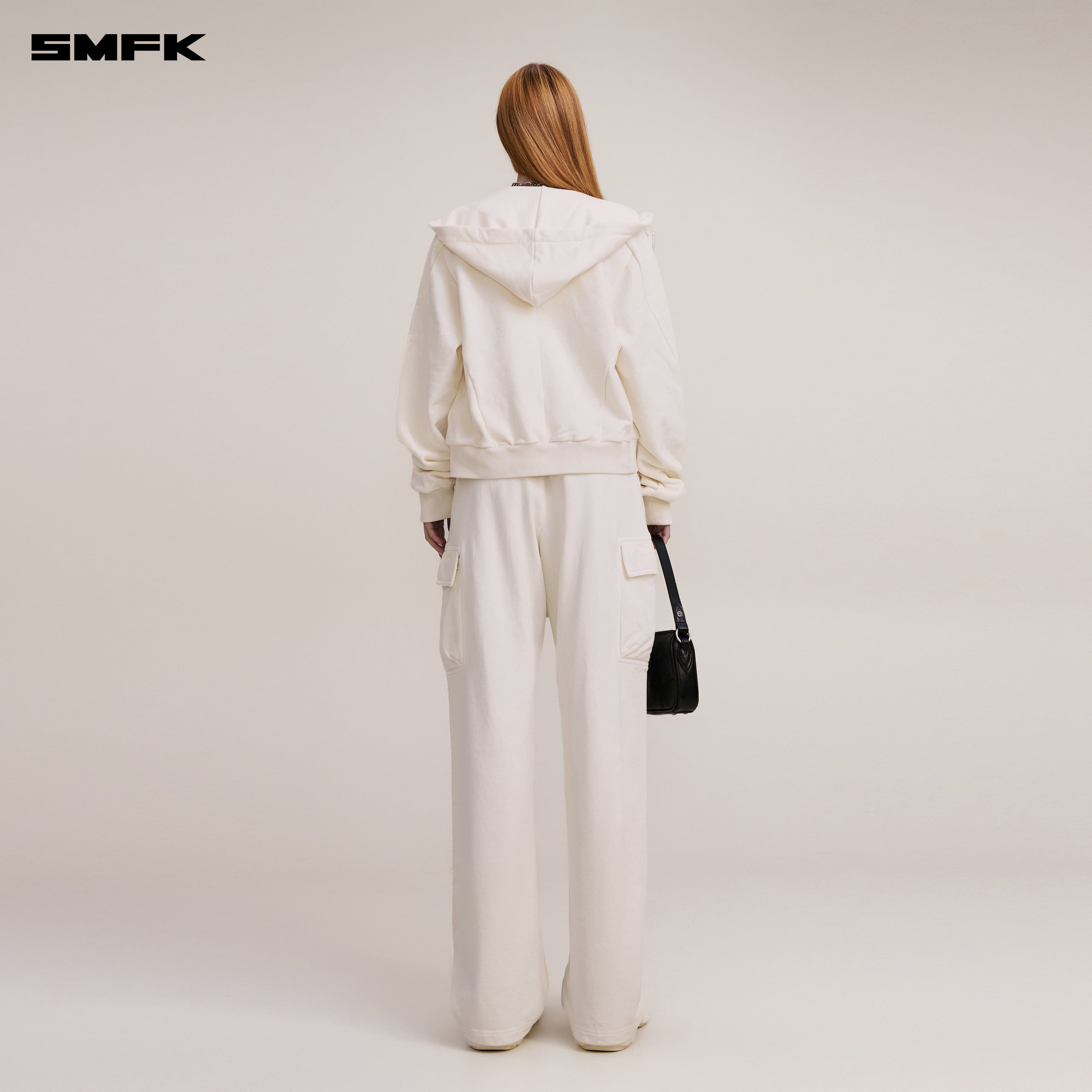 VINTAGE-SAVAGE SPORTS HOODIE SNOW MOUNTAIN WHITE