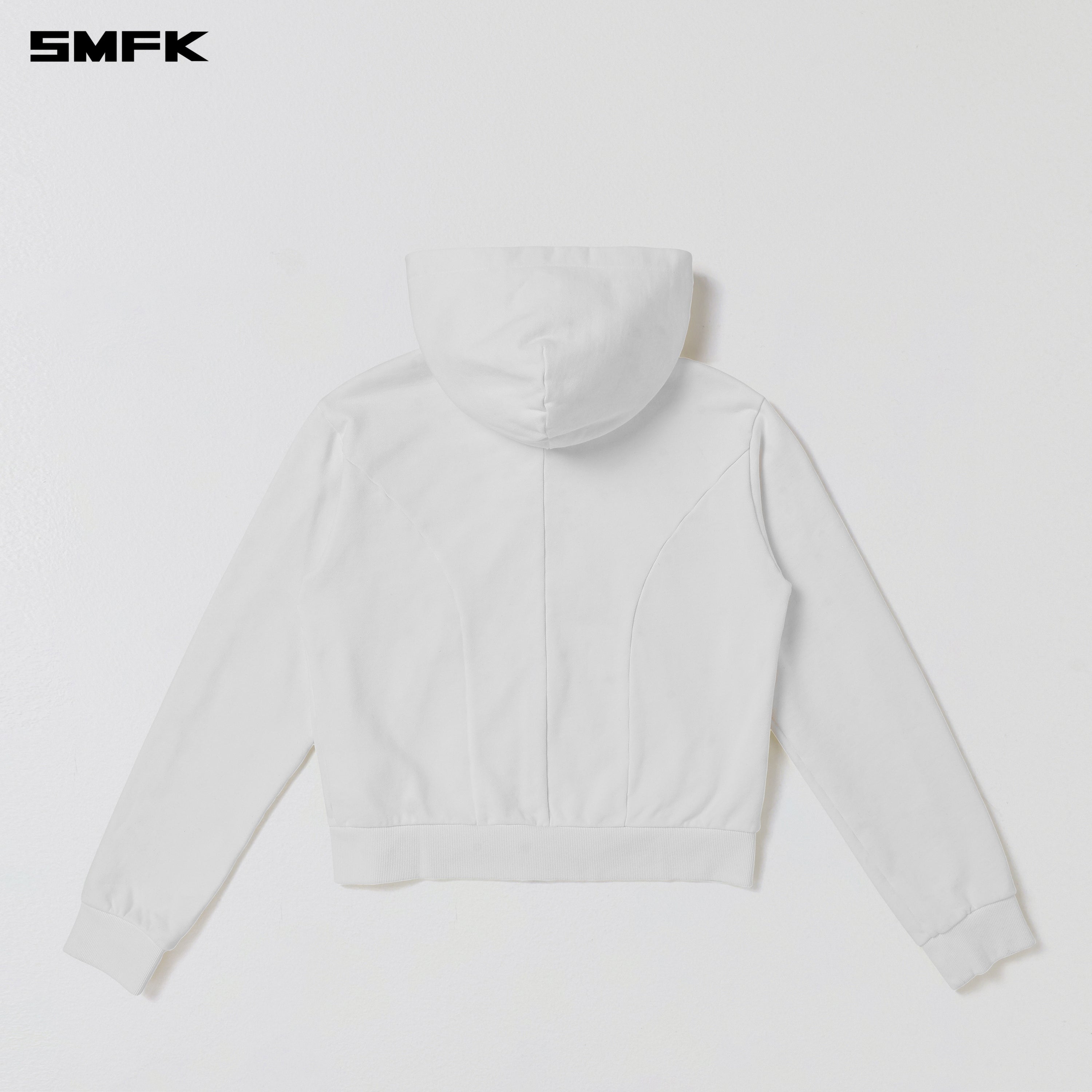 VINTAGE MUSE ZIPPER SPORTS HOODIE/COTTON CLOUD WHITE
