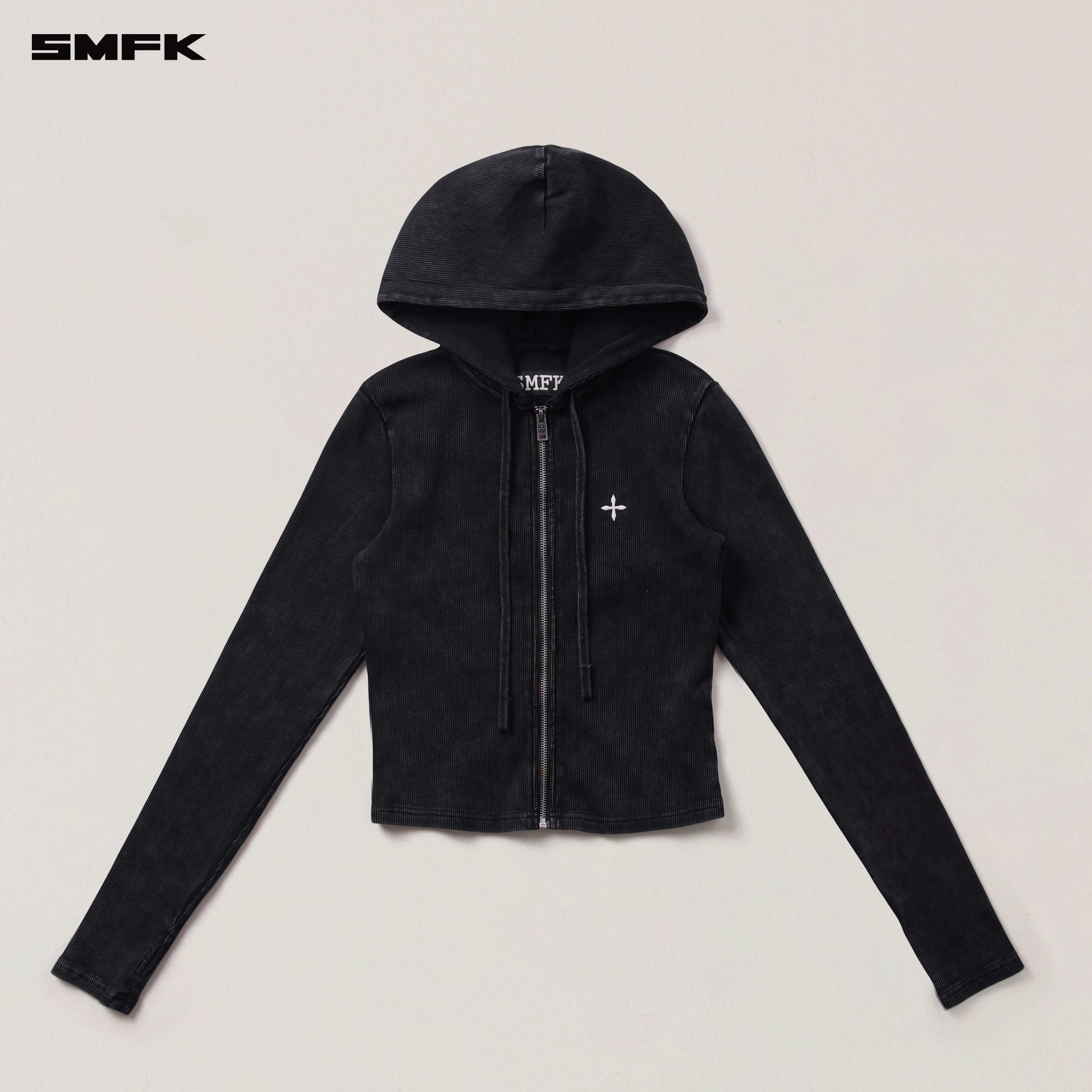 VINTAGE-SAVAGE SLIM SPORTS ZIP HOODIE/FADE DYE VANISH BROWN – SMFK