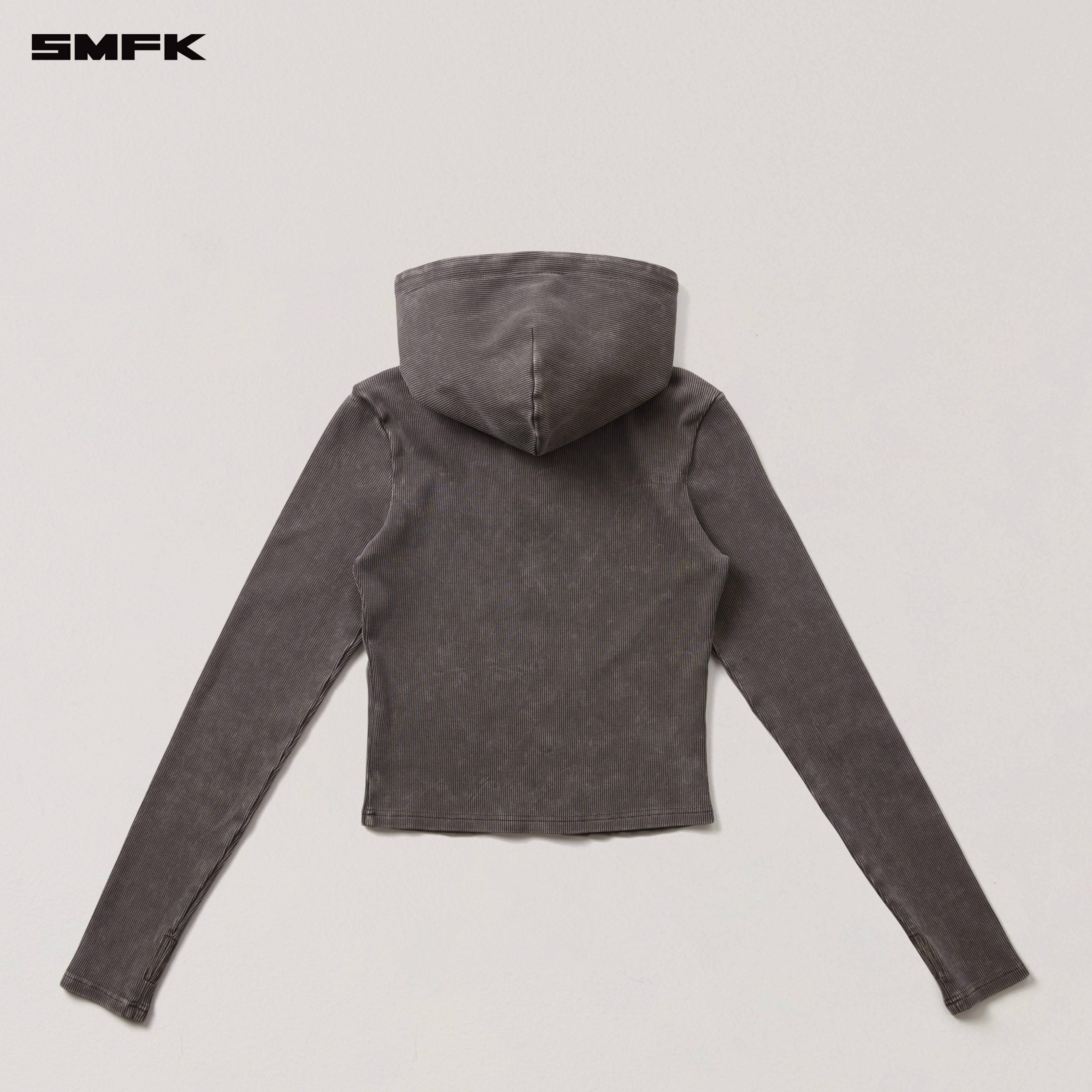VINTAGE-SAVAGE SLIM SPORTS ZIP HOODIE/FADE DYE VANISH BROWN – SMFK