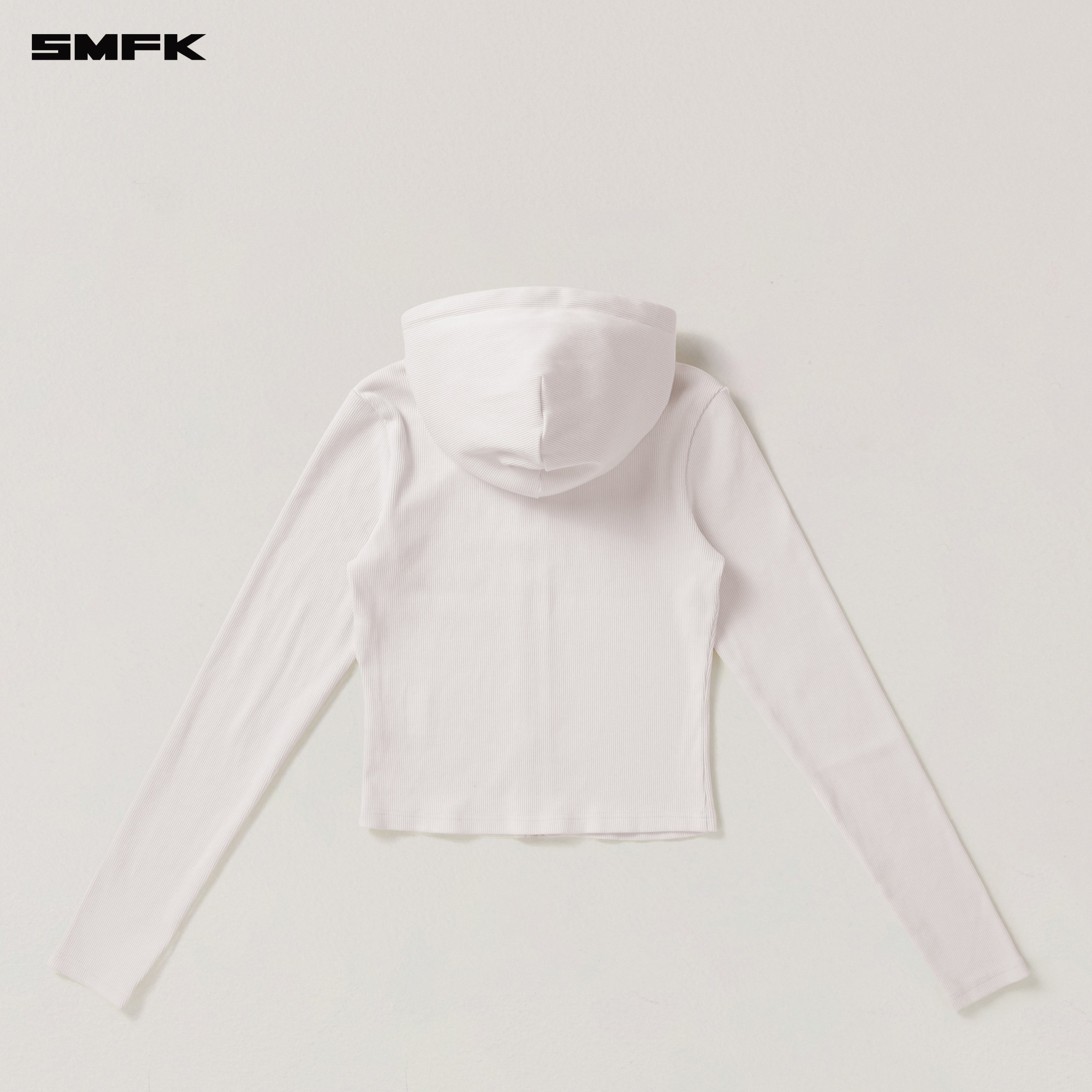 VINTAGE-SAVAGE SLIM SPORTS ZIP HOODIE/FADE DYE SNOW MOUNTAIN WHITE