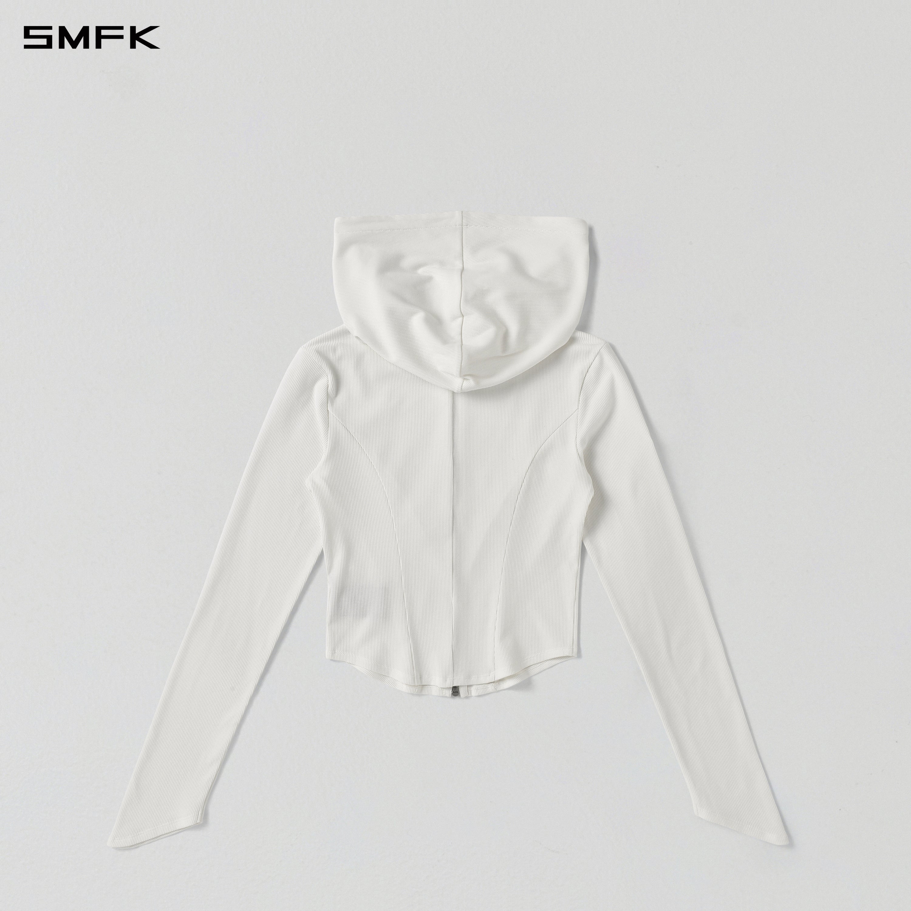 VINTAGE AEOLUS EVENING SLIM ZIP HOODIE/SLIK+COTTON/W CLOUD WHITE