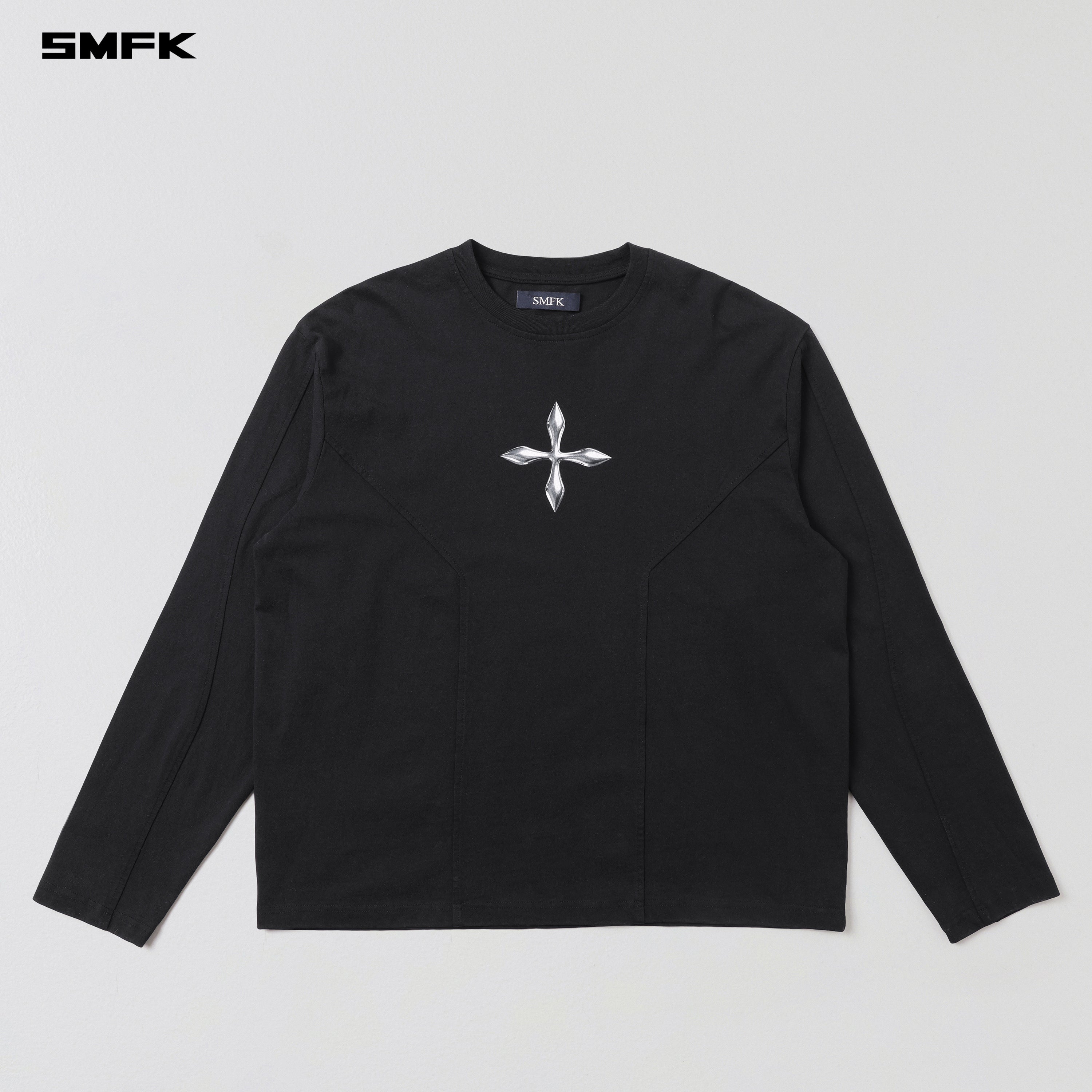 FUTURE REFLECTION PULLOVER/WOOL COTTON WILD BLACK