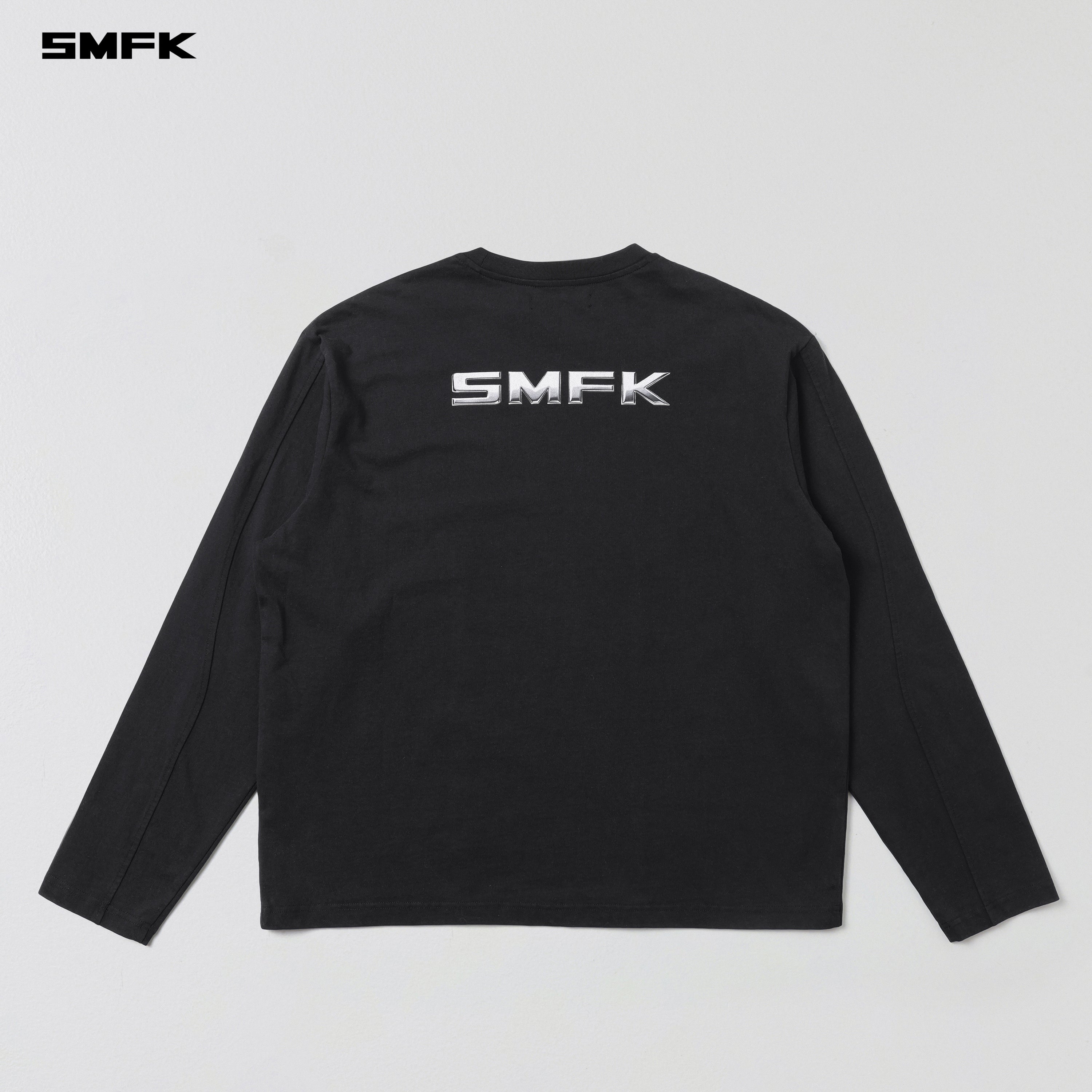 FUTURE REFLECTION PULLOVER/WOOL COTTON WILD BLACK