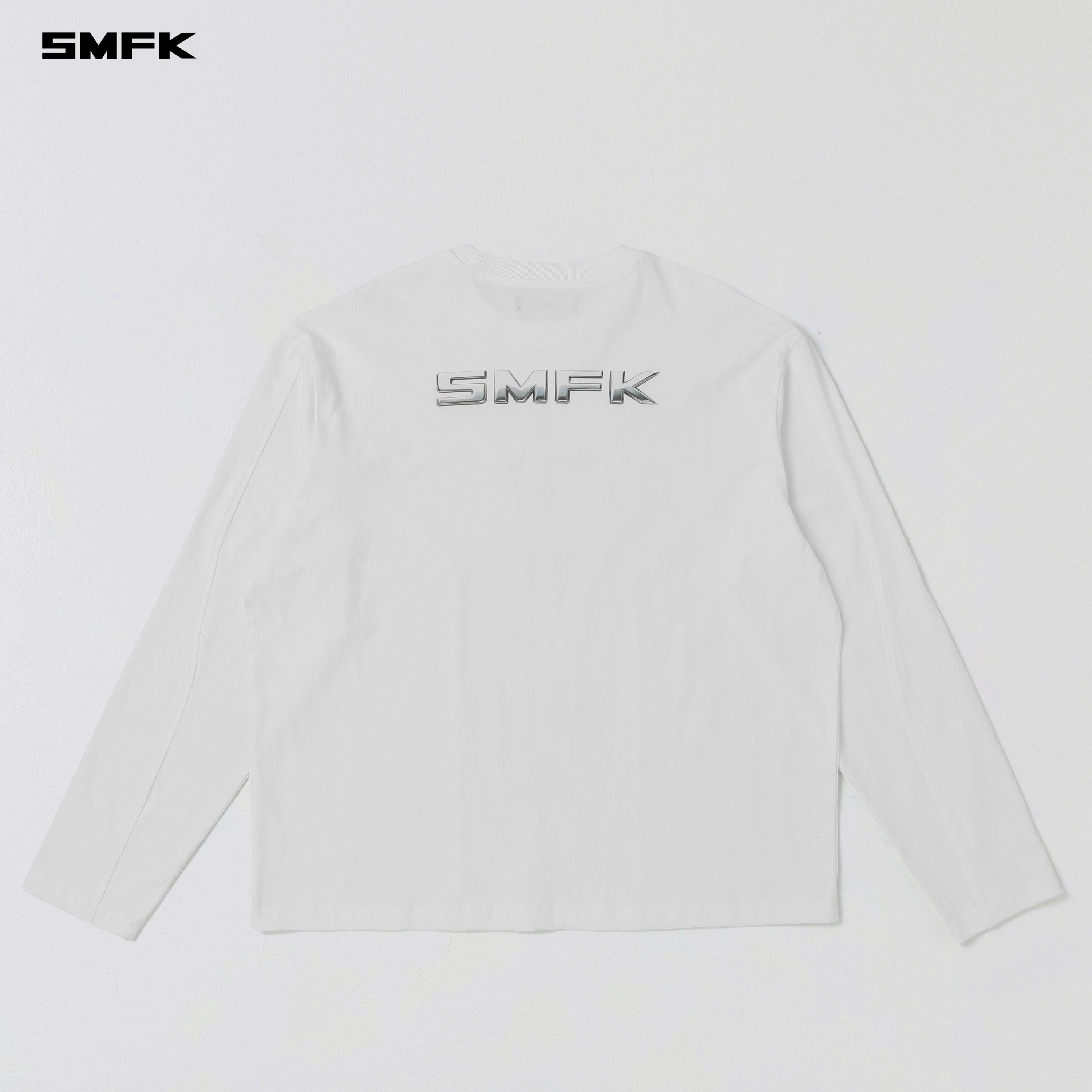 FUTURE REFLECTION PULLOVER/WOOL COTTON CLOUD WHITE
