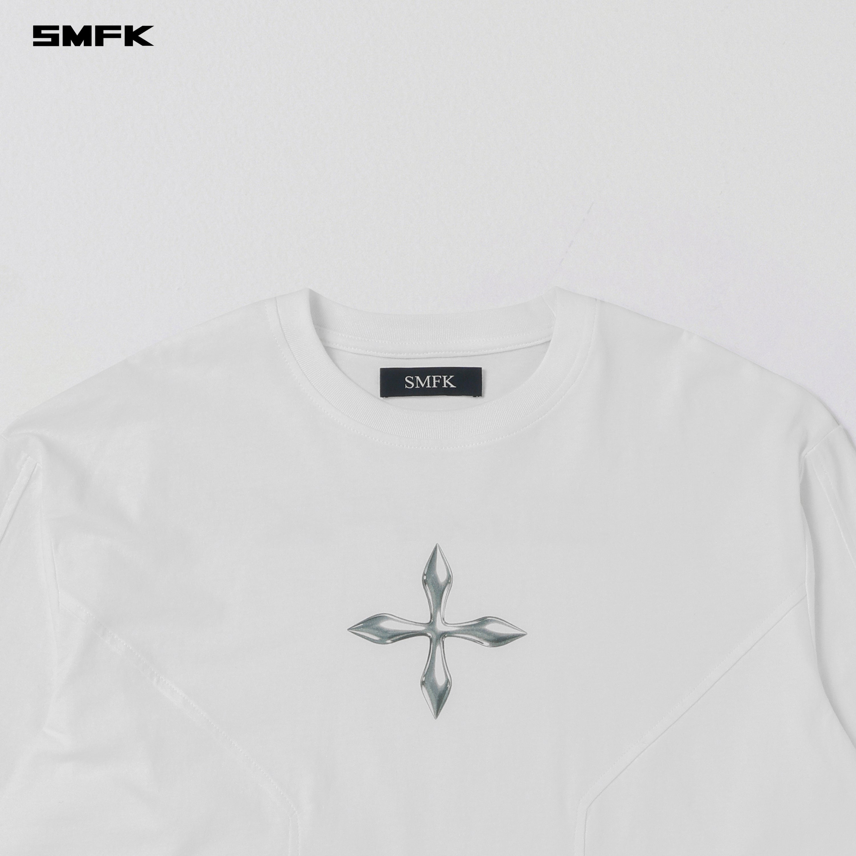 FUTURE REFLECTION PULLOVER/WOOL COTTON CLOUD WHITE