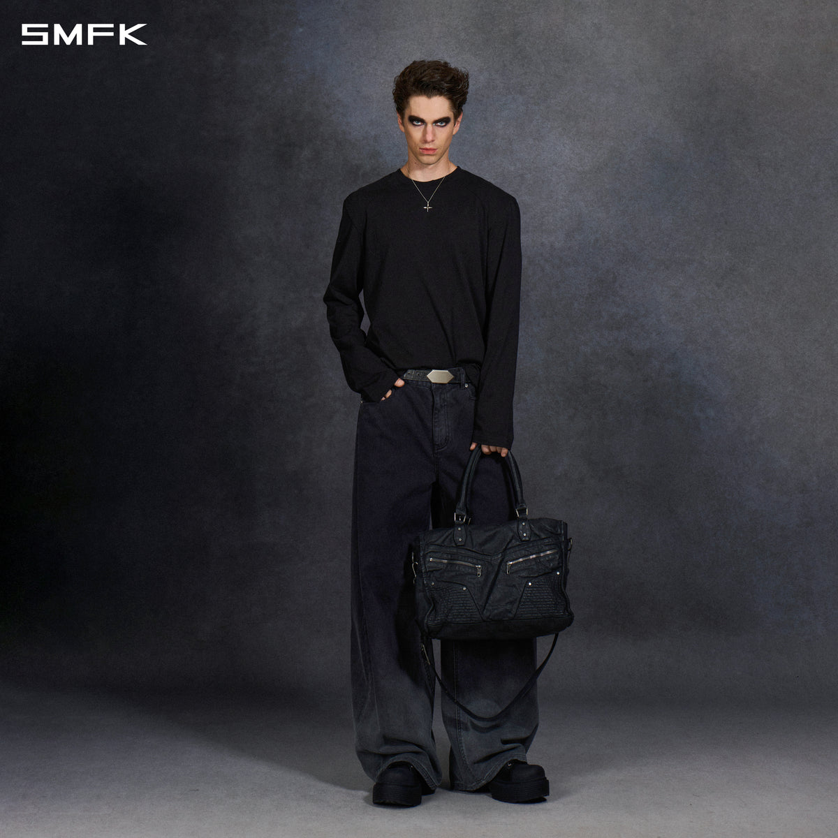 PERMANENT MUSE FIT PULLOVER/LONG-STAPLE COTTON/U WILD BLACK