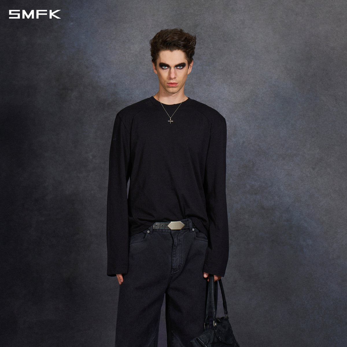 PERMANENT MUSE FIT PULLOVER/LONG-STAPLE COTTON/U WILD BLACK