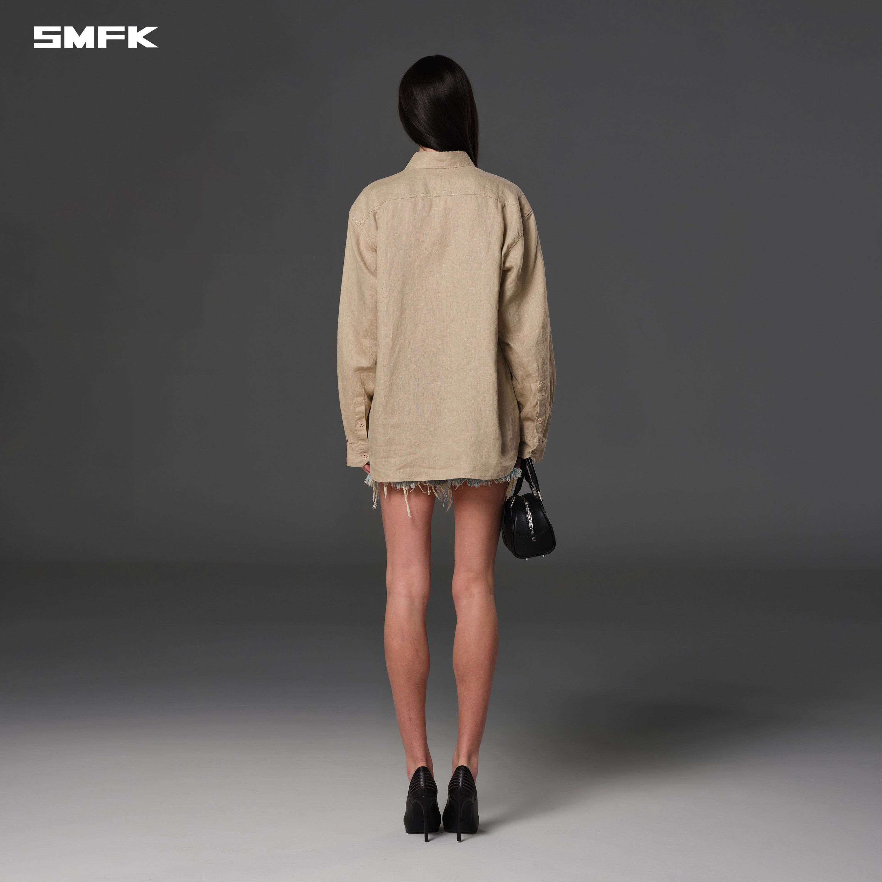 COMPASS ROVE SHIRT/LINEN SAND