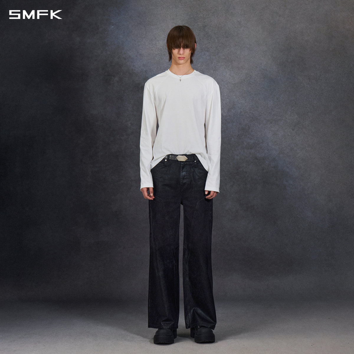 PERMANENT MUSE FIT PULLOVER/LONG-STAPLE COTTON/U CLOUD WHITE