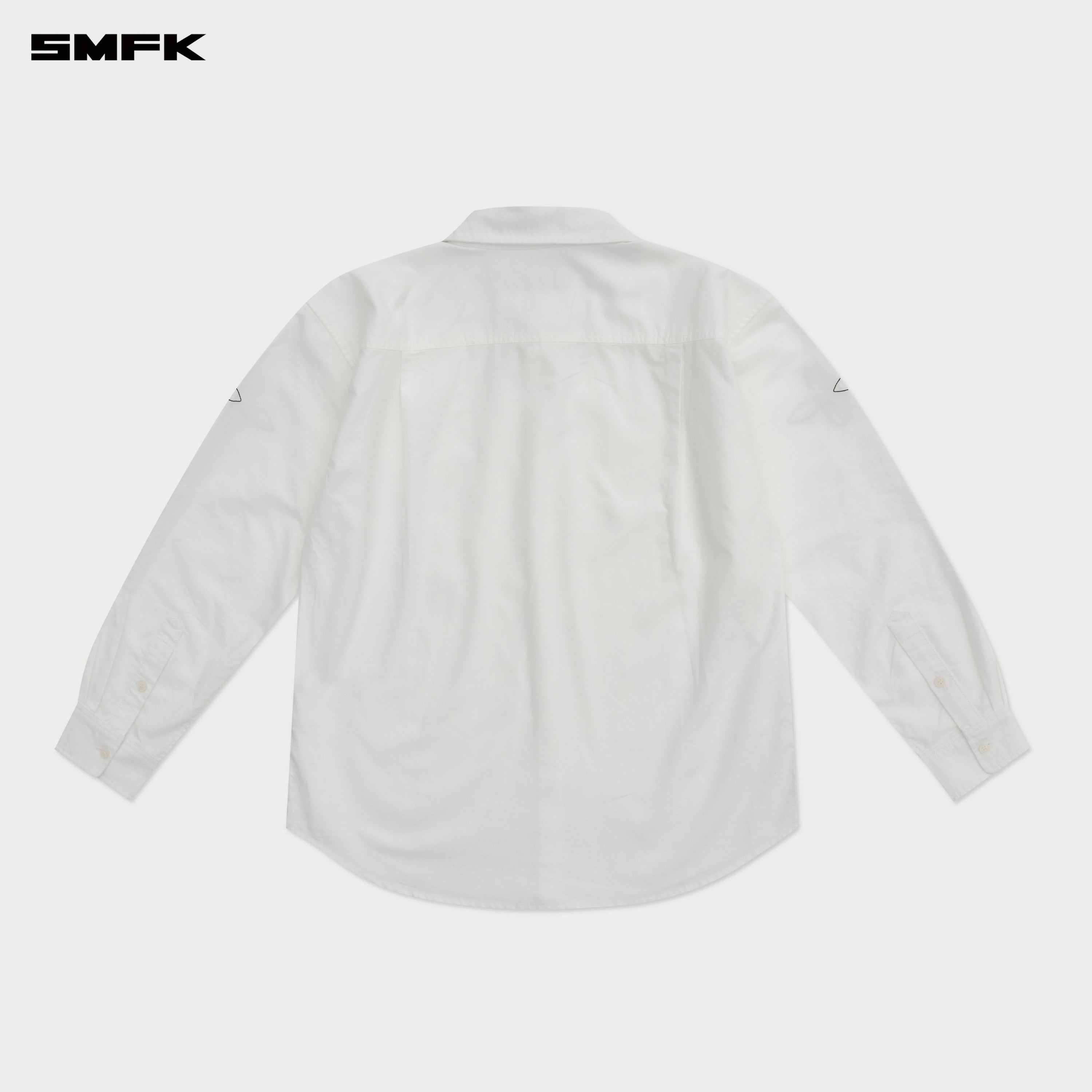 Compass Designer Oversize Shirt In White