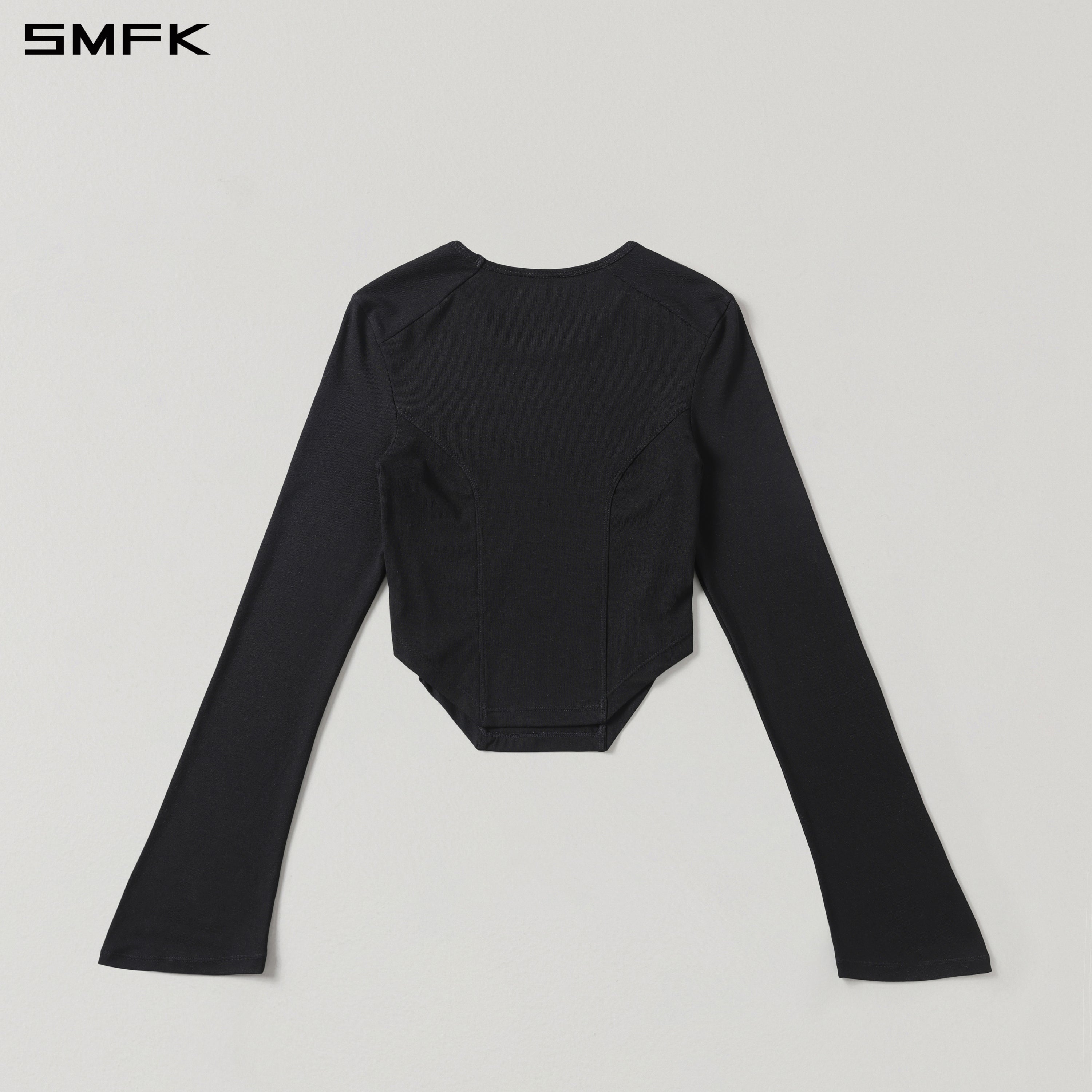 MYTH SEER SLIM SPORTS PULLOVER/ACETATE+VISCOSE+ACRYLIC+SPANDEX+WOOL WILD BLACK