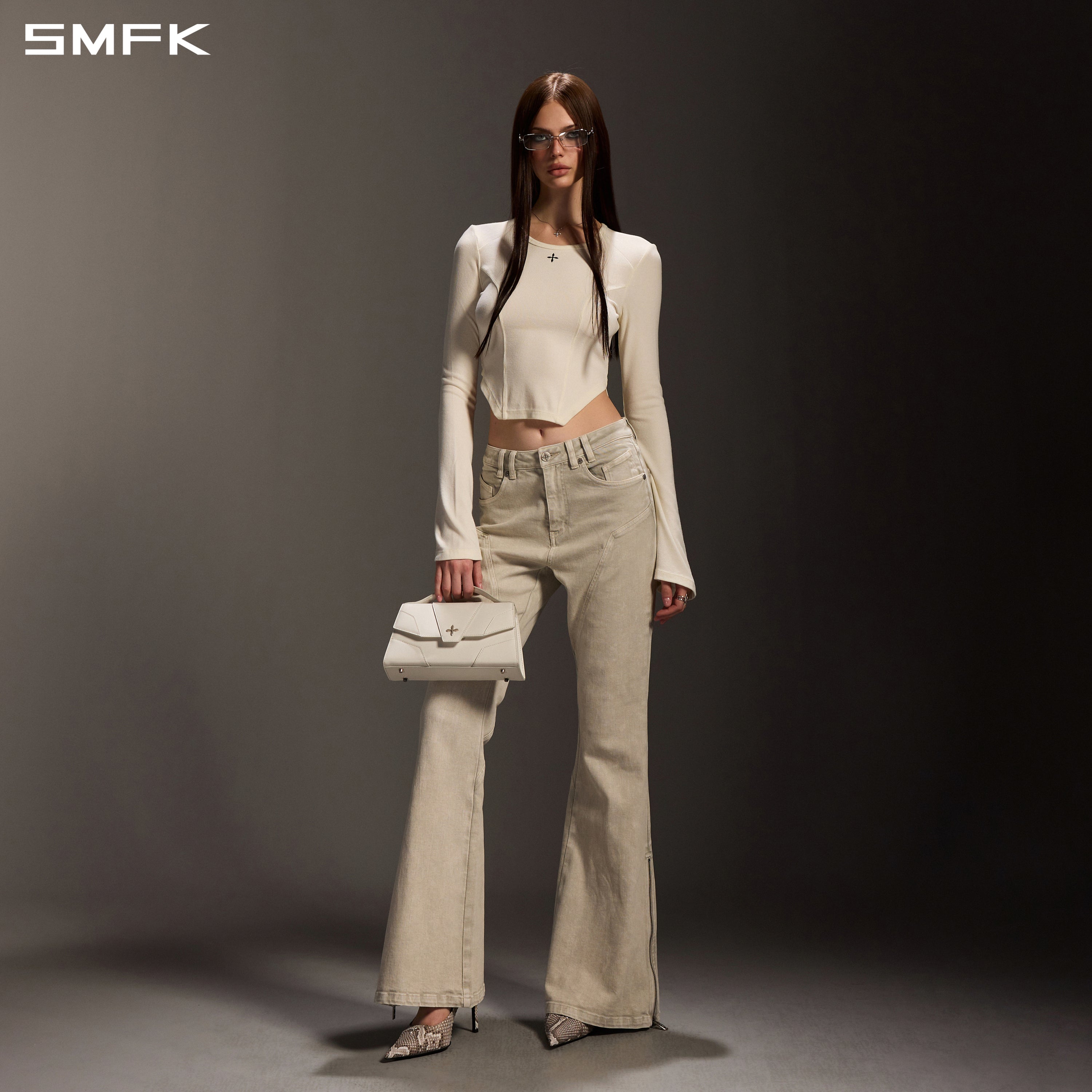MYTH SEER SLIM SPORTS PULLOVER/ACETATE+VISCOSE+ACRYLIC+SPANDEX+WOOL CLOUD WHITE
