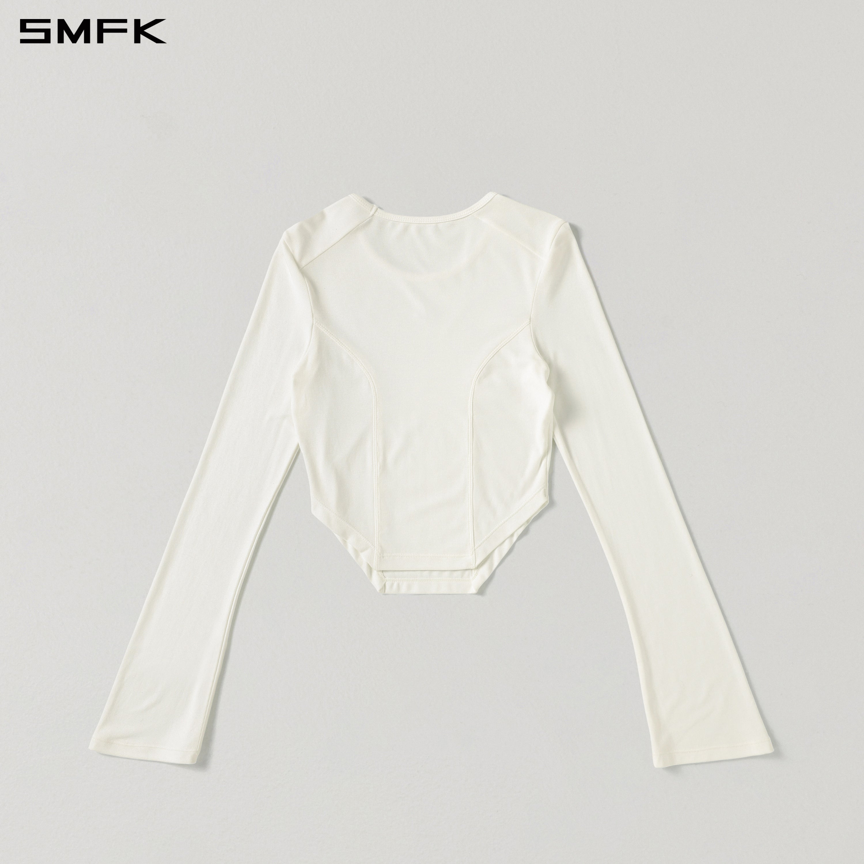 MYTH SEER SLIM SPORTS PULLOVER/ACETATE+VISCOSE+ACRYLIC+SPANDEX+WOOL CLOUD WHITE