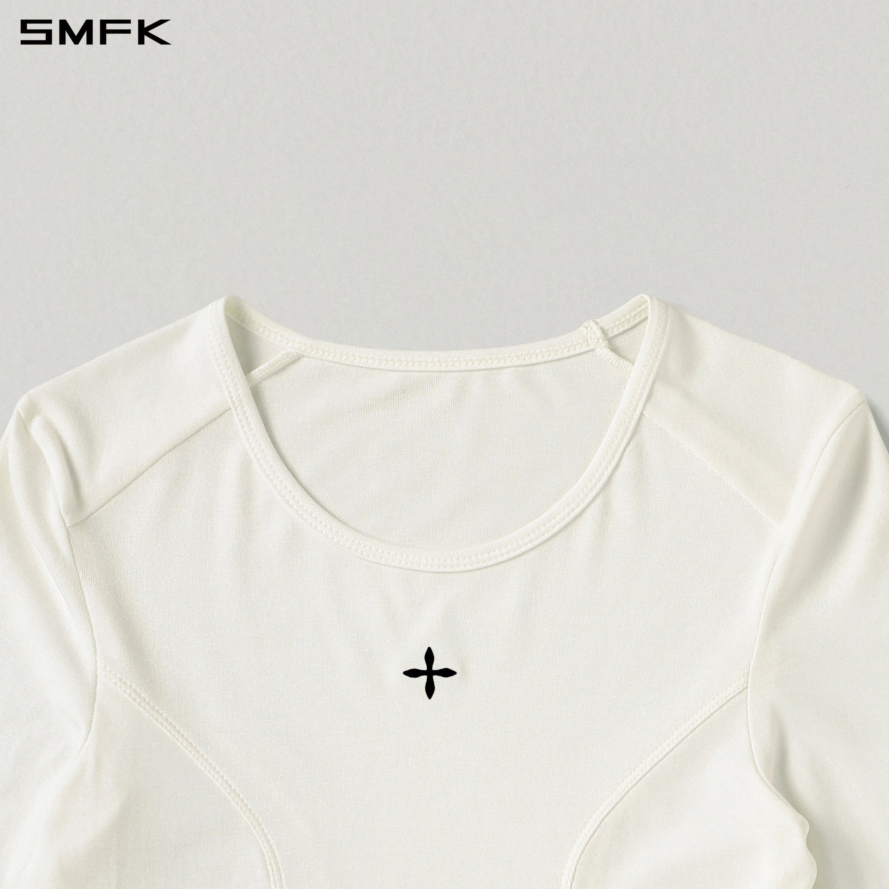 MYTH SEER SLIM SPORTS PULLOVER/ACETATE+VISCOSE+ACRYLIC+SPANDEX+WOOL CLOUD WHITE