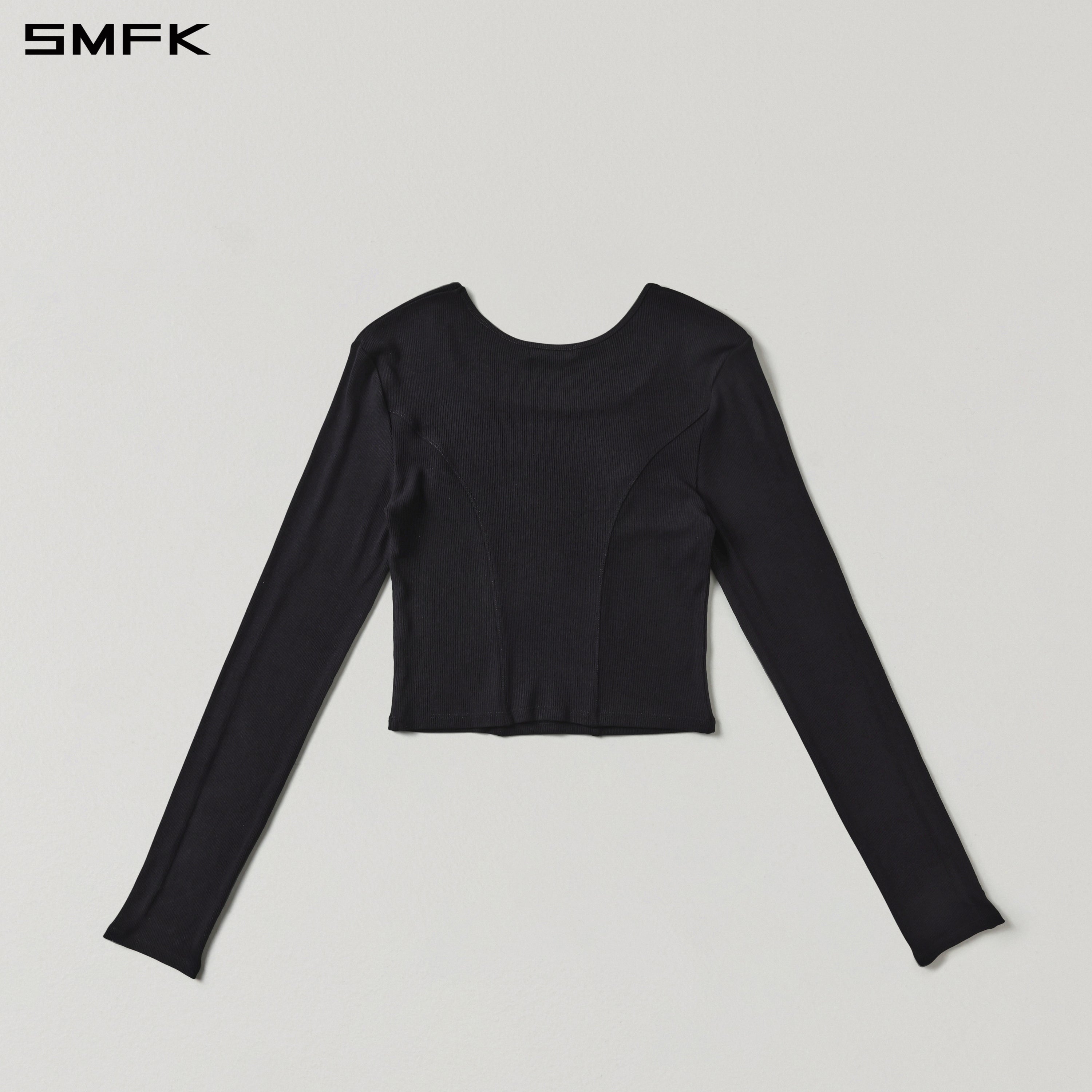 MYTH RITE SLIM PULLOVER/ACETATE+VISCOSE+ACRYLIC+SPANDEX+WOOL WILD BLACK