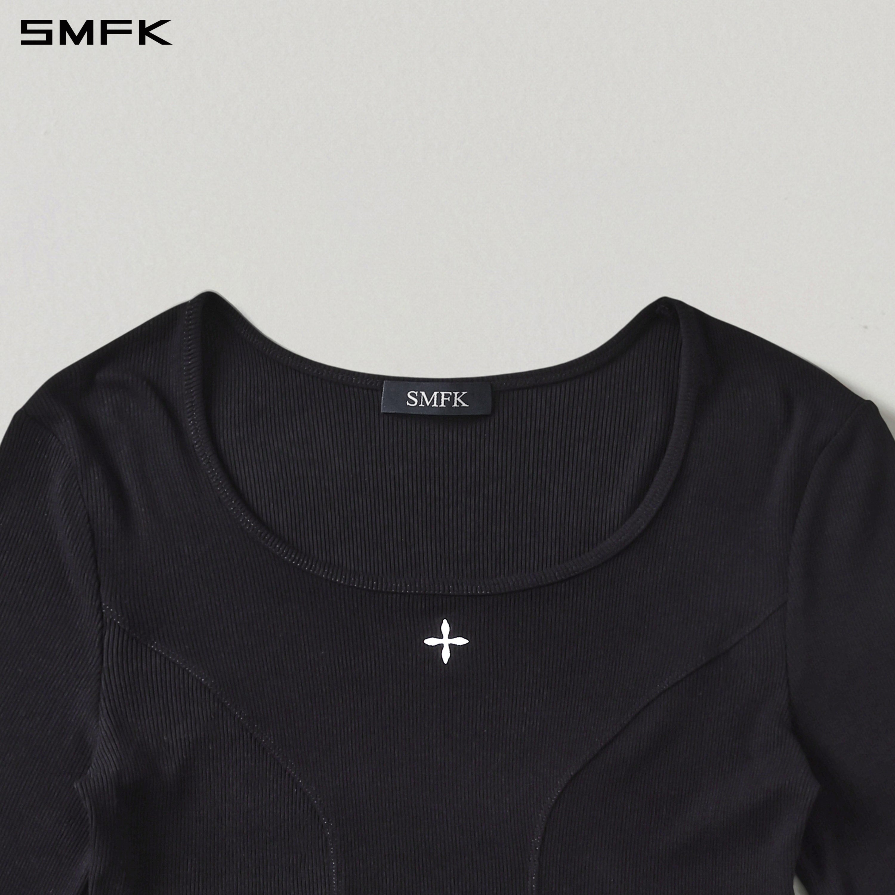 MYTH SEER SLIM PULLOVER/ACETATE+VISCOSE+ACRYLIC+SPANDEX+WOOL WILD BLACK