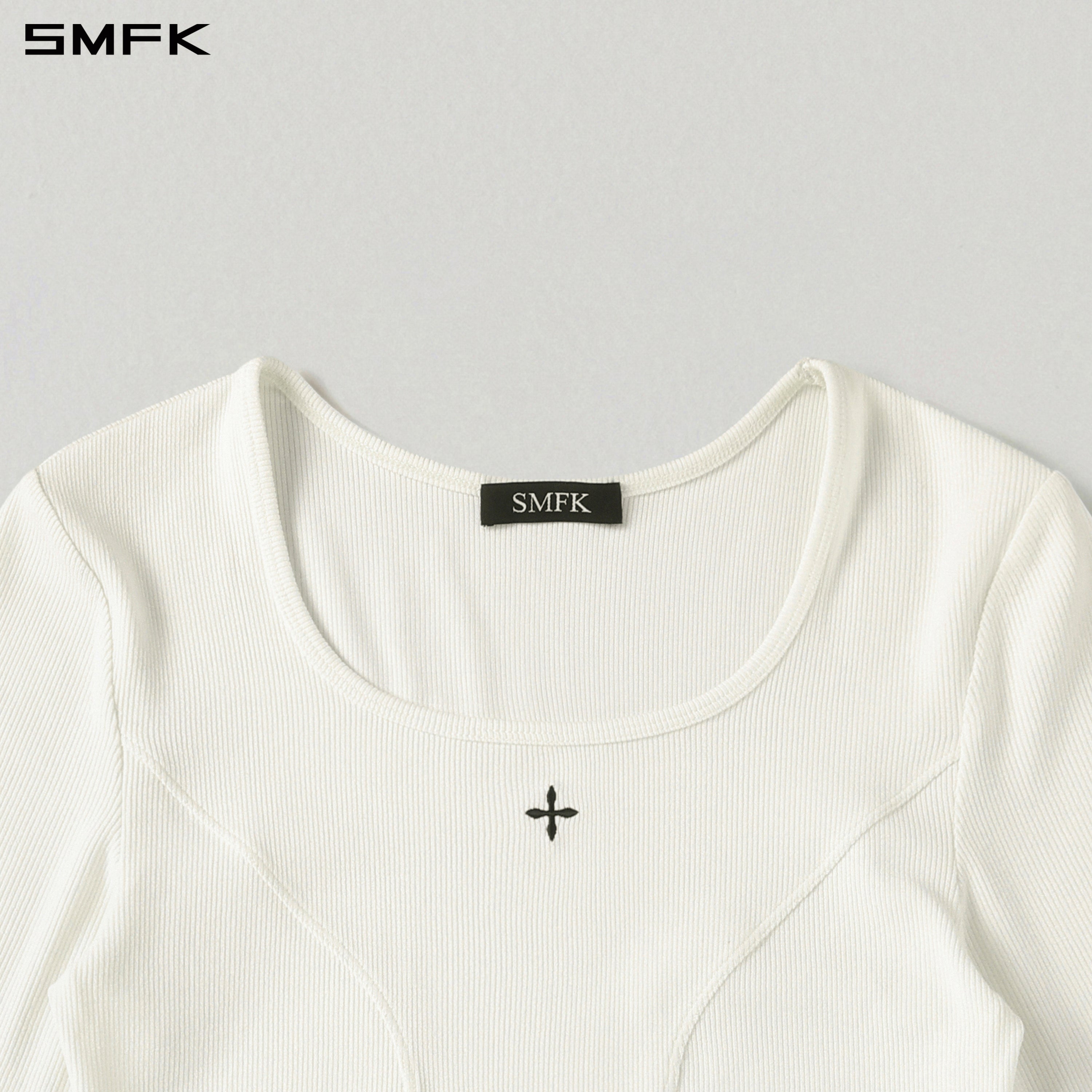 MYTH SEER SLIM PULLOVER/ACETATE+VISCOSE+ACRYLIC+SPANDEX+WOOL CLOUD WHITE
