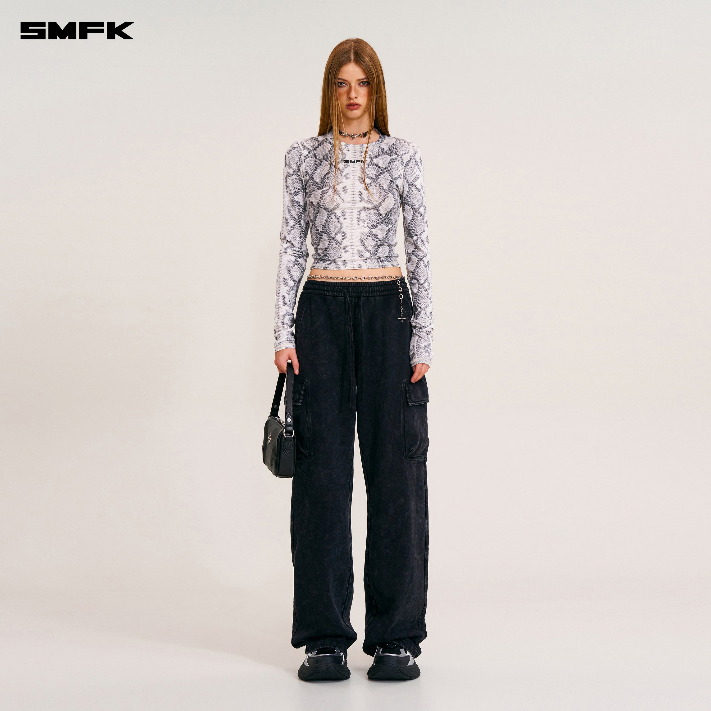 FUTURE MIRAGE ファントムカモフラージュ スポーツトップ（白蛇柄）