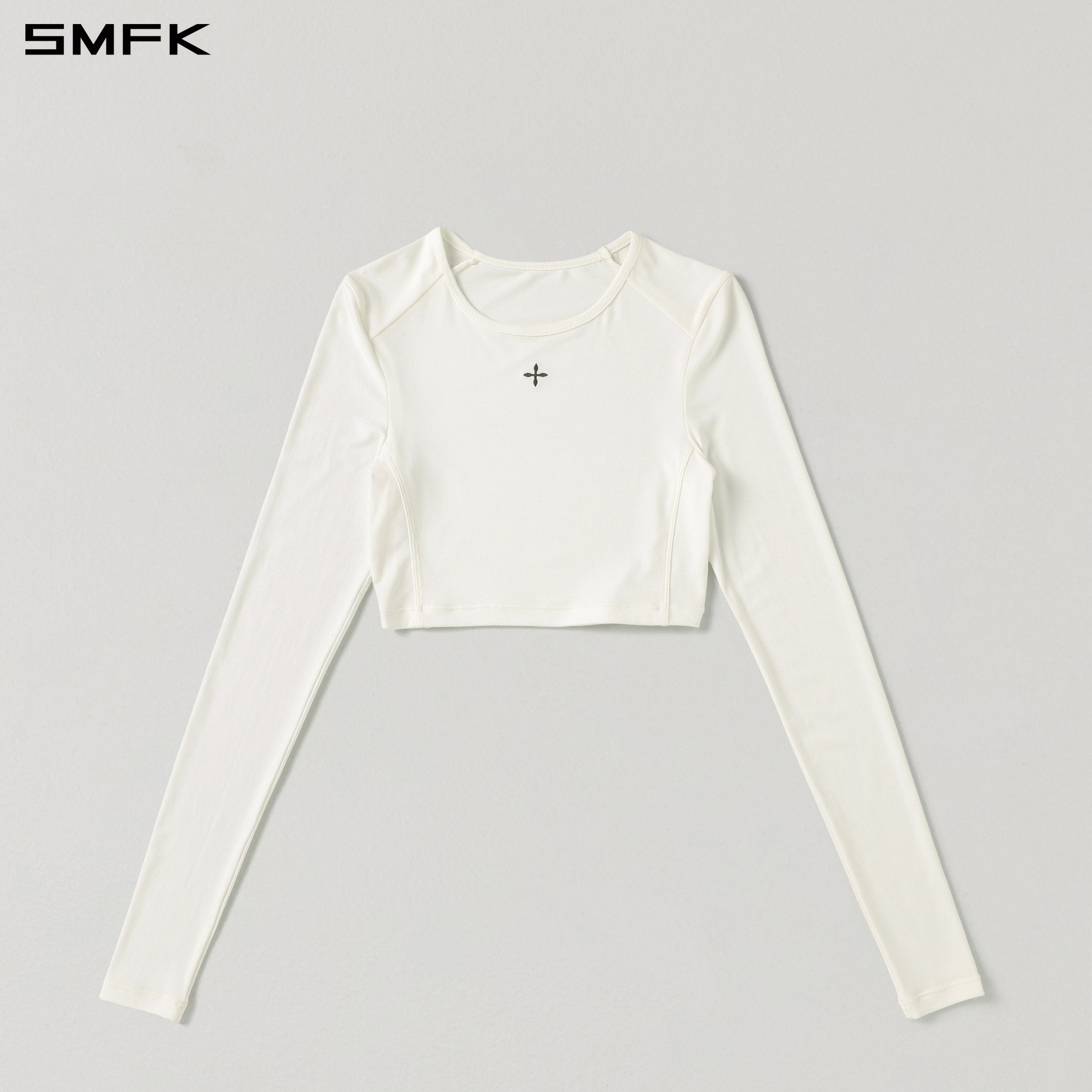 MYTH SEER SLIM SHORT SPORTS PULLOVER/ACETATE+LENZING MODAL CLOUD WHITE