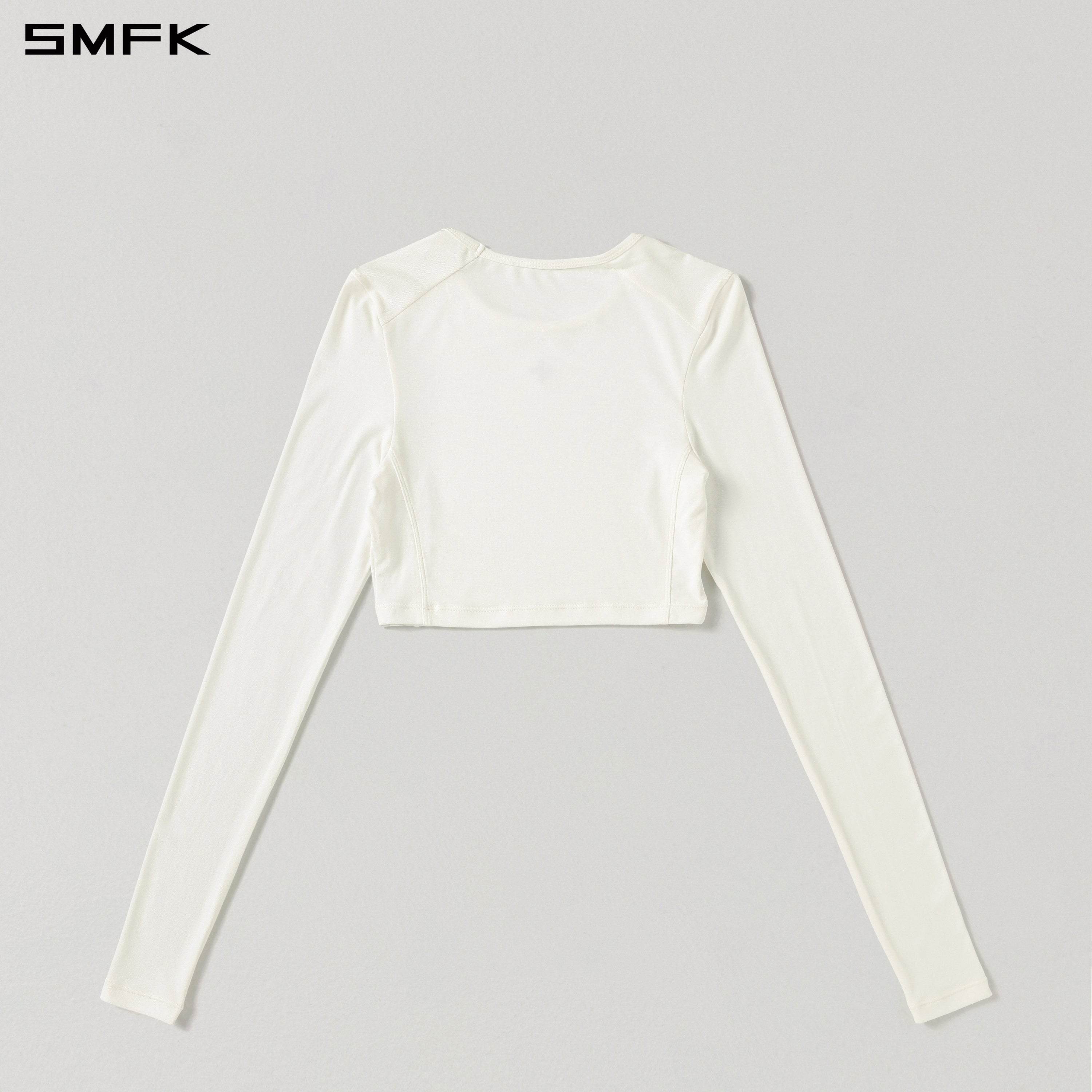 MYTH SEER SLIM SHORT SPORTS PULLOVER/ACETATE+LENZING MODAL CLOUD WHITE