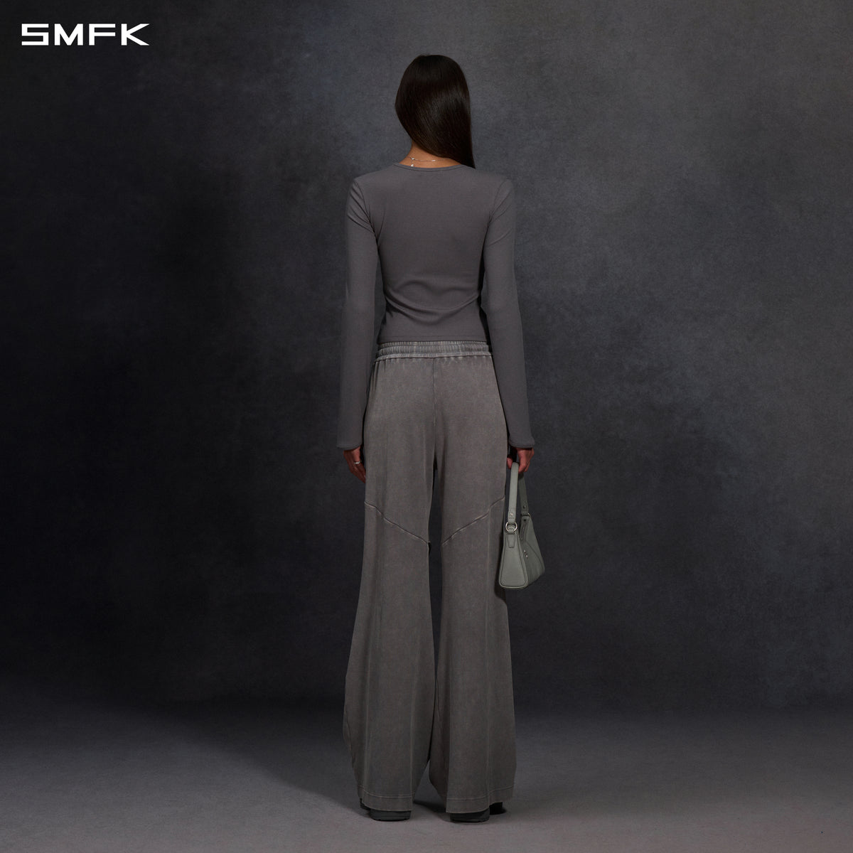 MYTH AEOLUS EVENING PULLOVER/COTTON + REGENERATED CELLULOSE FIBER + SPANDEX/W STORM GREY