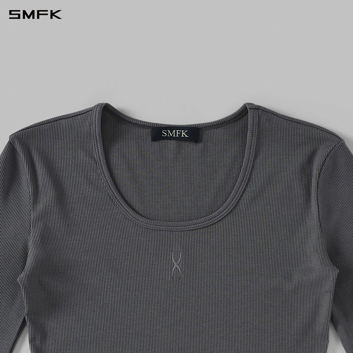 MYTH AEOLUS EVENING PULLOVER/COTTON + REGENERATED CELLULOSE FIBER + SPANDEX/W STORM GREY