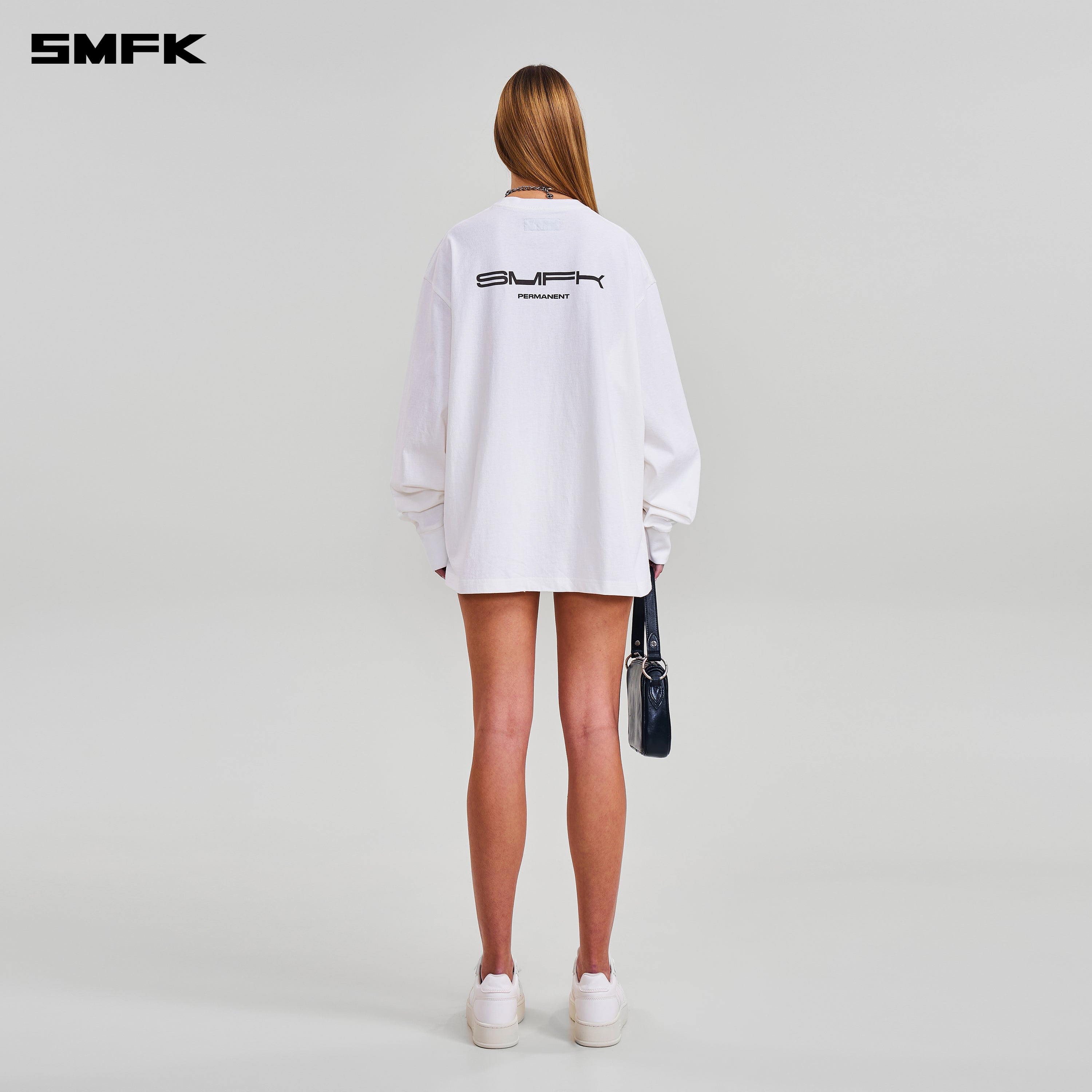 COMPASS MODE MASSIVE PULOVER-MAGNOLIA/COTTON CLOUD WHITE