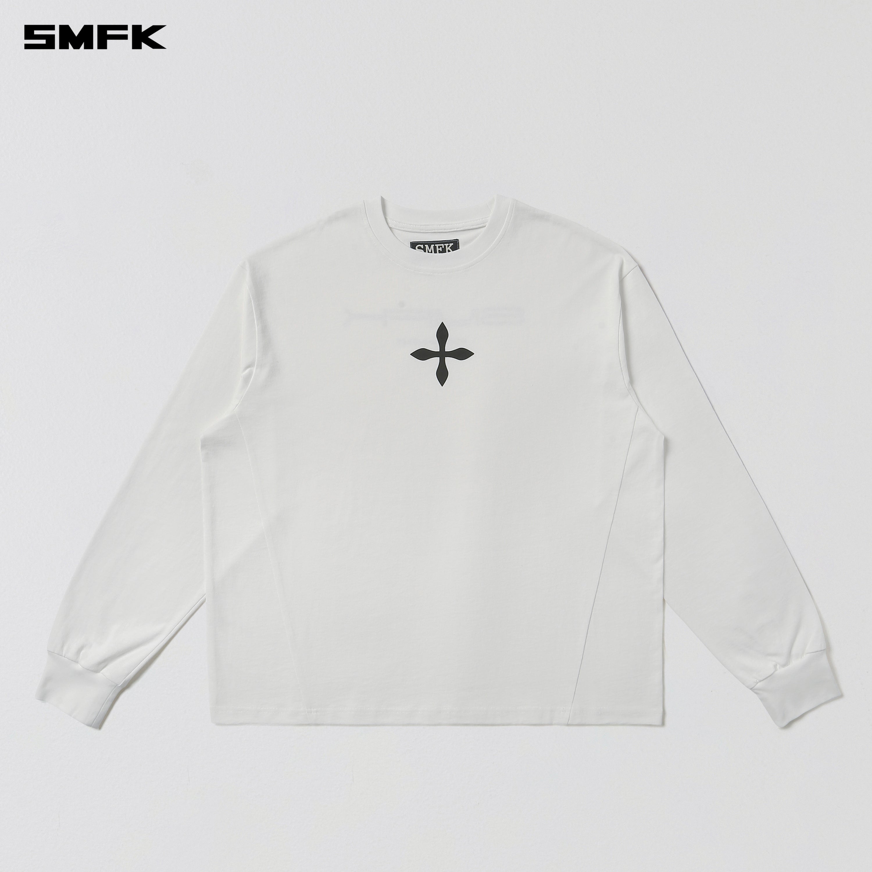 COMPASS MODE MASSIVE PULOVER-MAGNOLIA/COTTON CLOUD WHITE