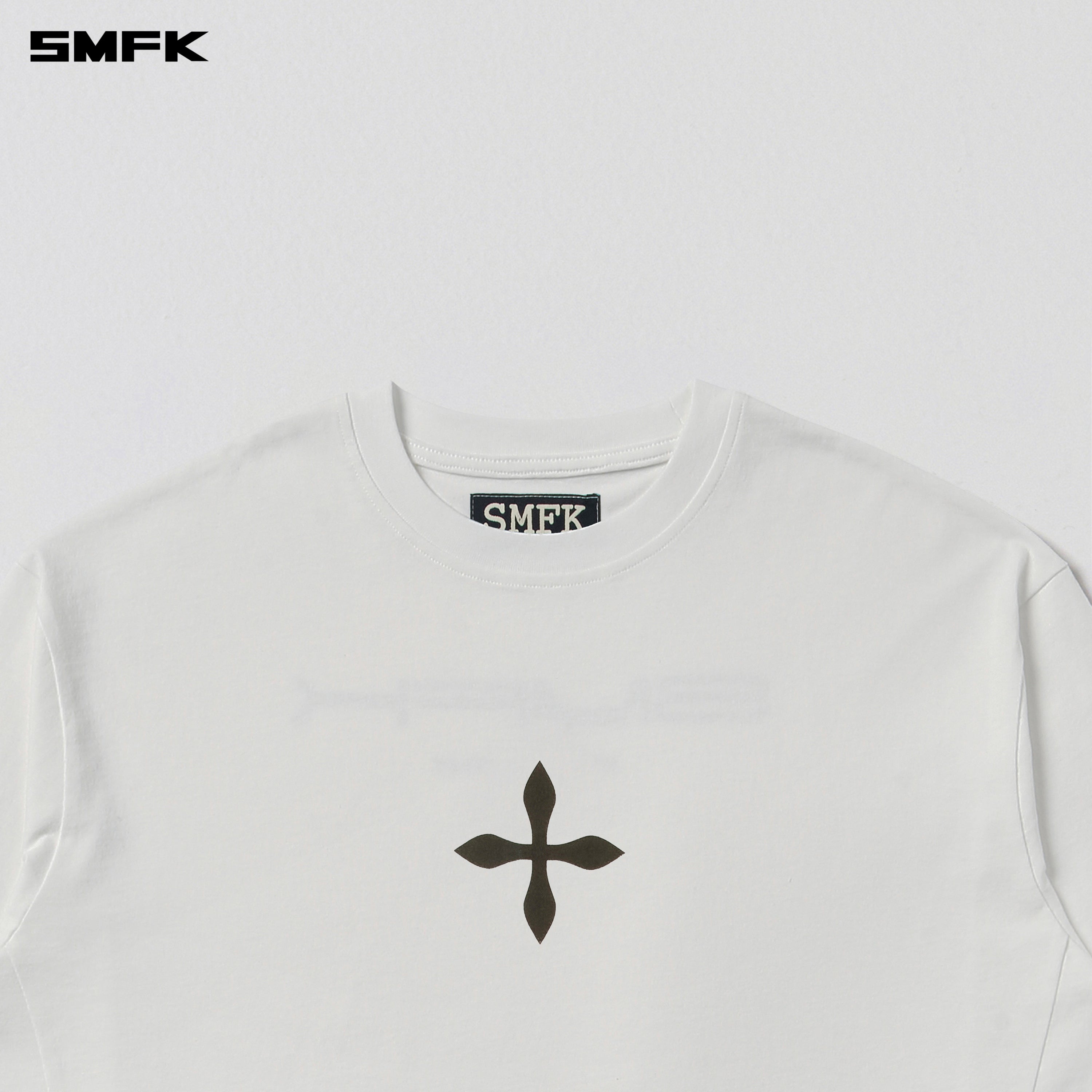 COMPASS MODE MASSIVE PULOVER-MAGNOLIA/COTTON CLOUD WHITE