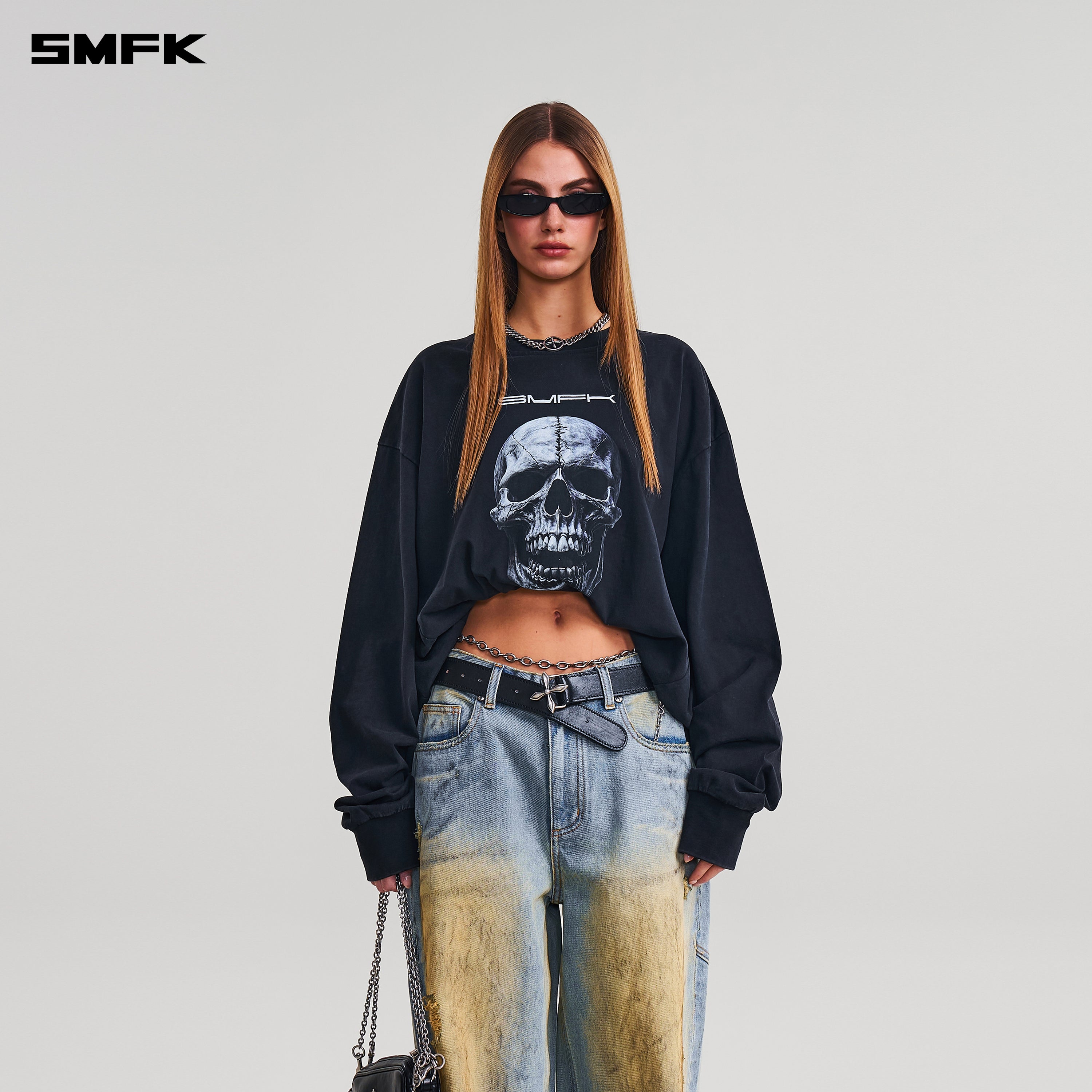 COMPASS MODE MASSIVE PULLOVER-PERMANENT/COTTON WILD BLACK