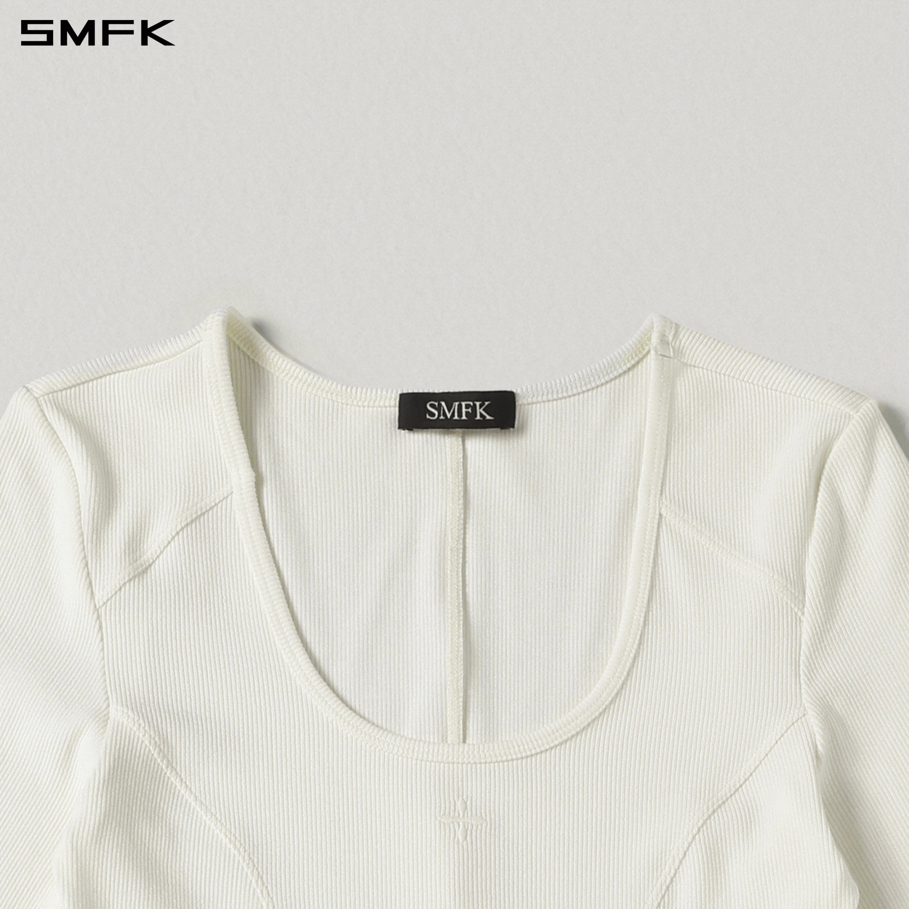 MYTH ORIGIN LONG DRESS/ACETATE+VISCOSE+ACRYLIC+SPANDEX+WOOL CLOUD WHITE