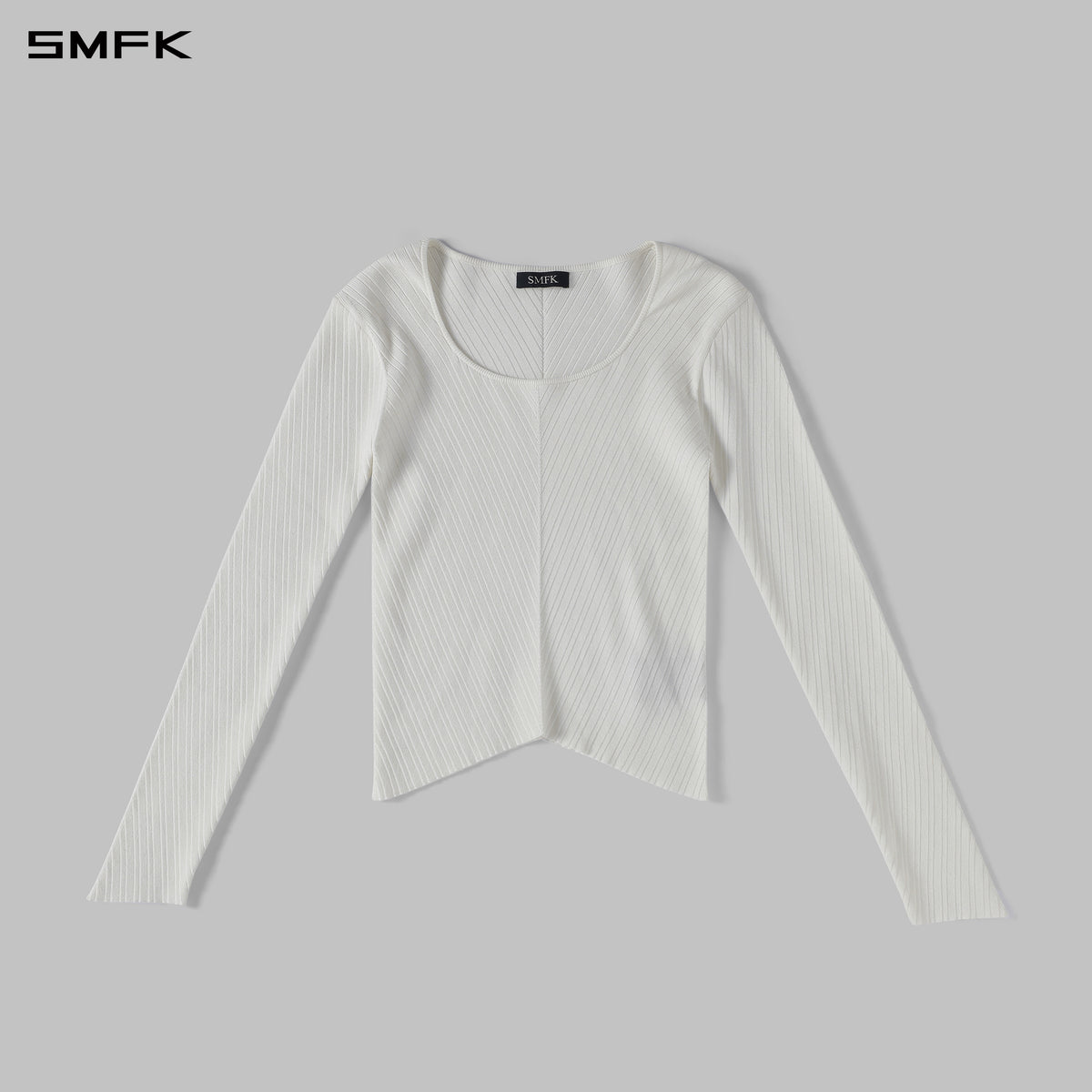 MYTH SEER KNIT PULLOVER/SILK+LENZING TENCEL+COTTON CLOUD WHITE